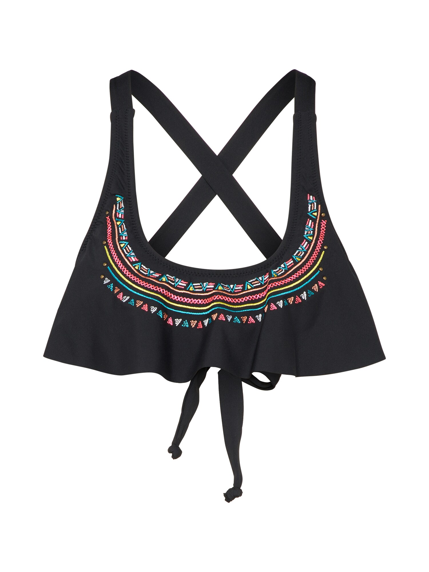 O'NEILL Bikinio viršutinė dalis 'PW RUFFLE BANDEAU'  mišrios spalvos / juoda