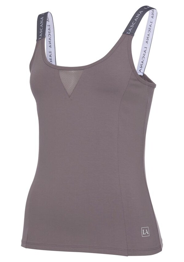 LASCANA ACTIVE, Sport top, szürke, 3 kép a 6 közül