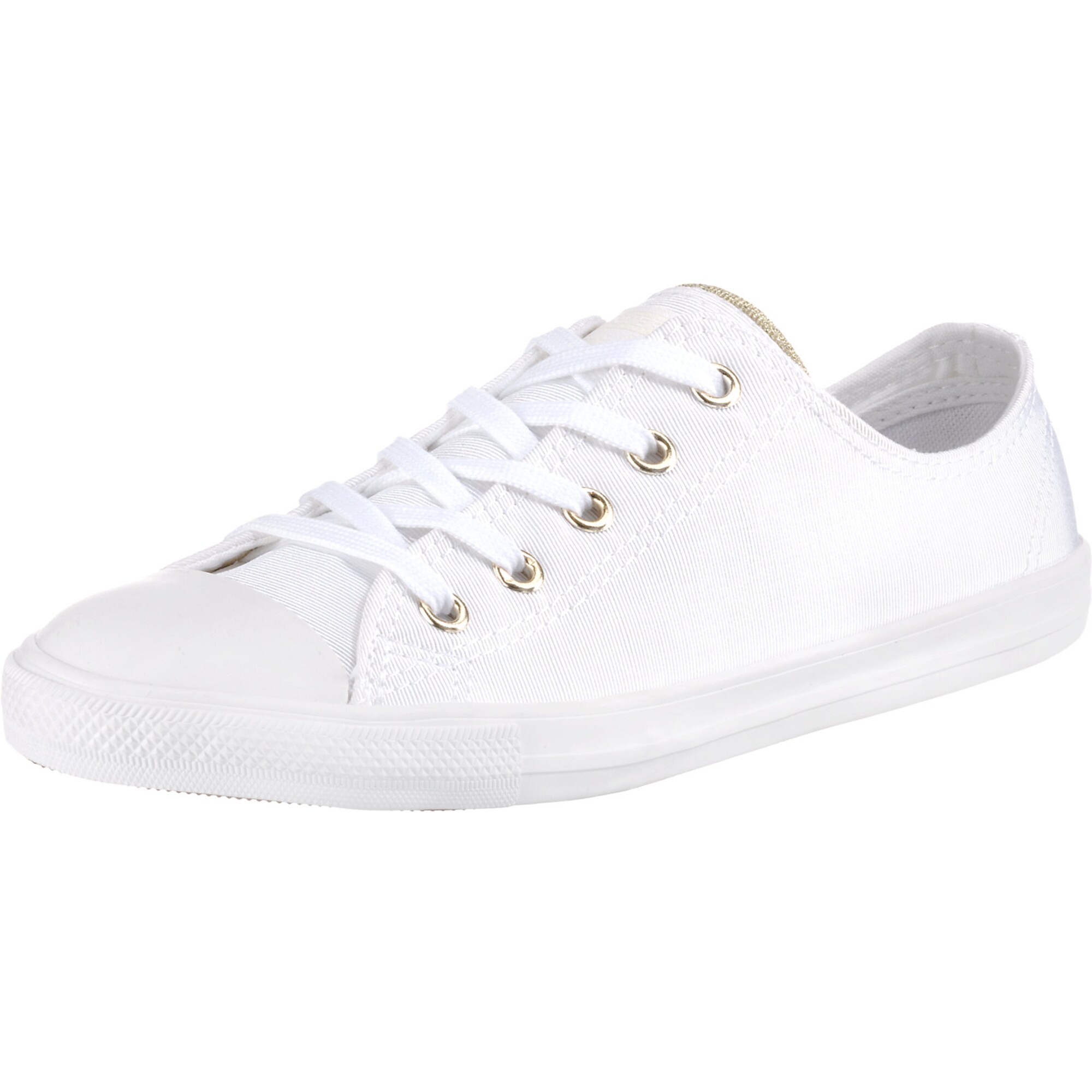 CONVERSE Sportbačiai be auliuko 'Chuck Taylor All Star Dainty OX'  balta / auksas
