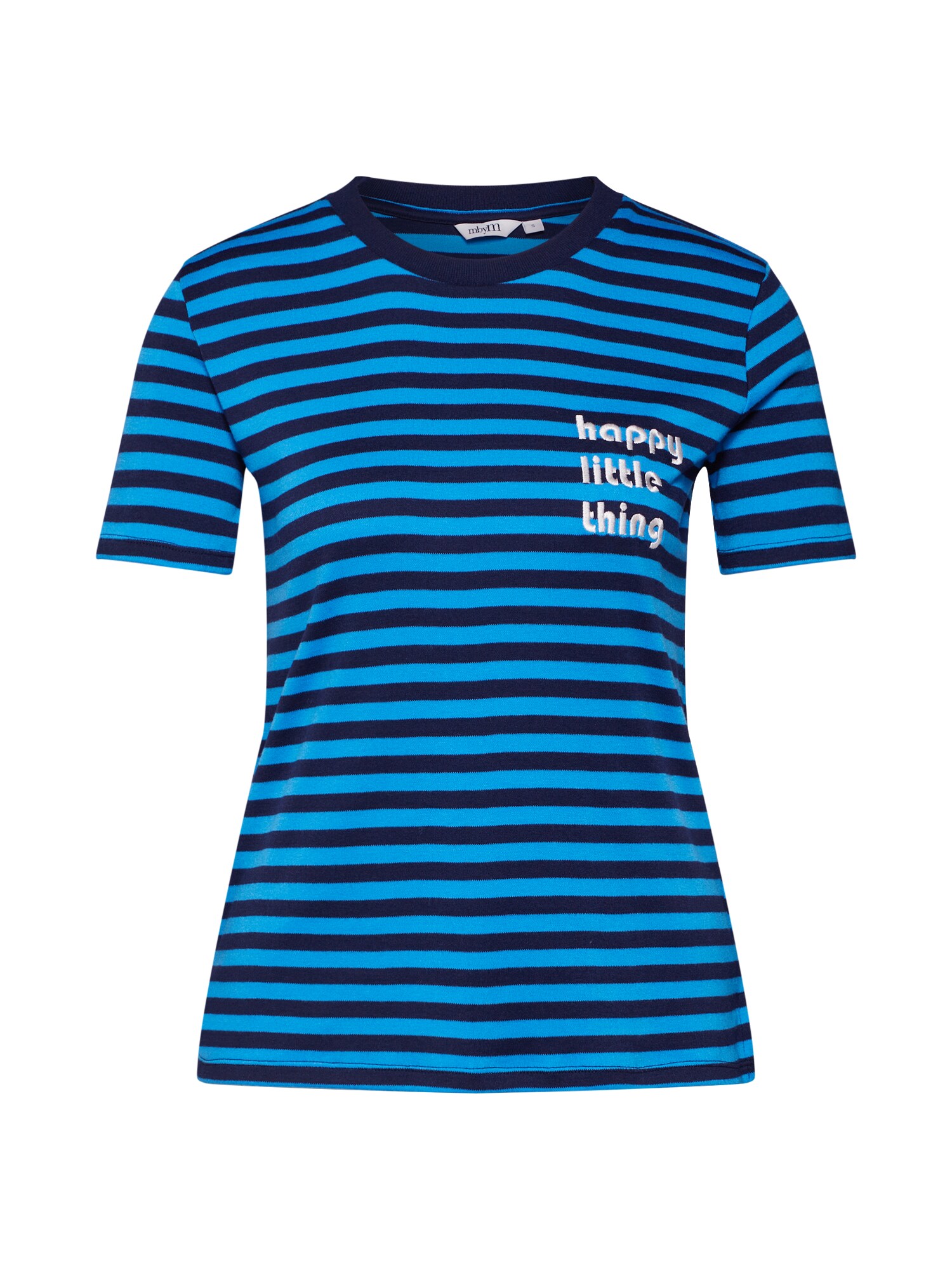 Mbym Dames Shirt Oui Contrast Blauw Zwart mbym kopen in de aanbieding