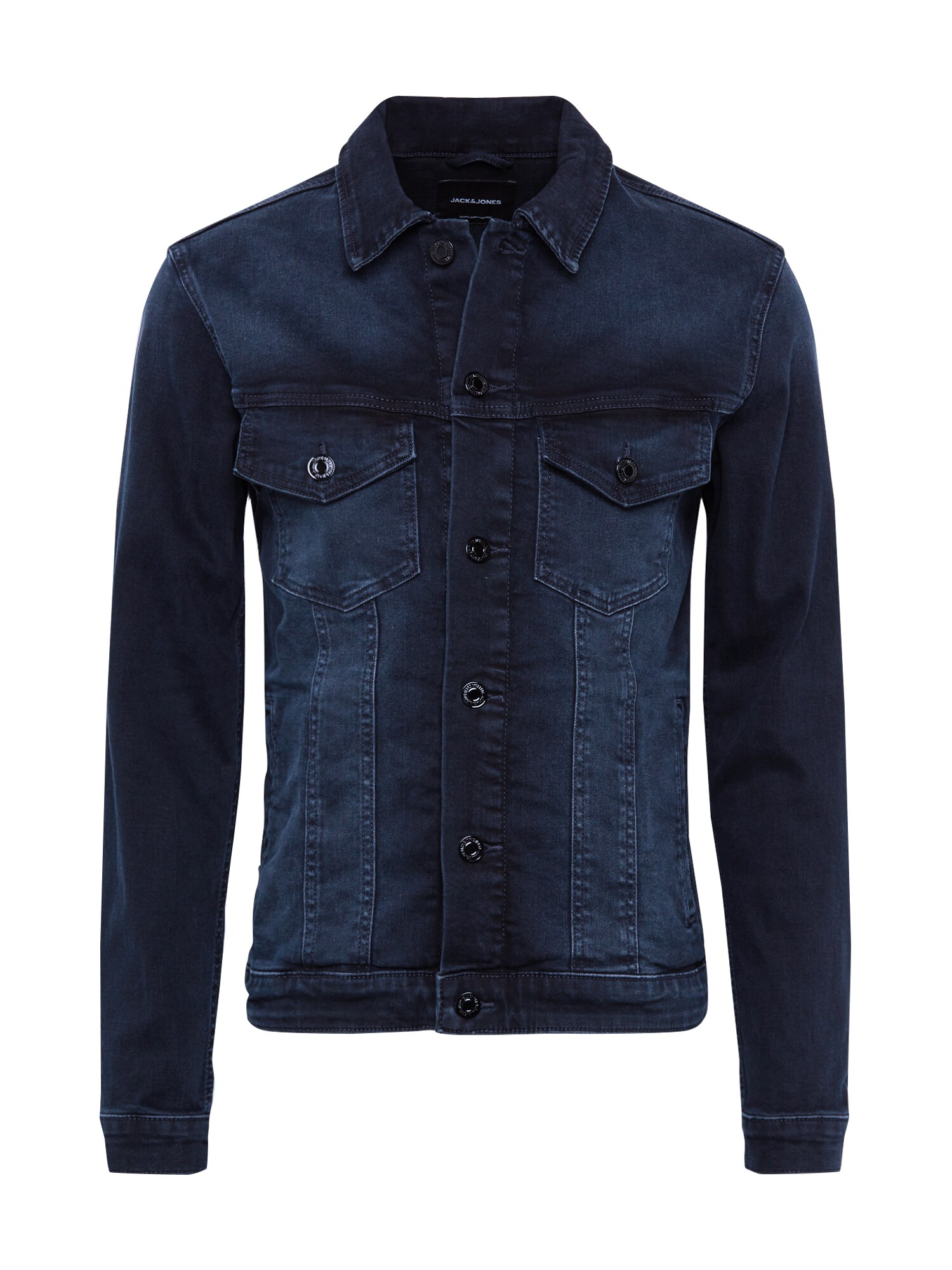 JACK & JONES Demisezoninė striukė 'Alvin AGI 004'  tamsiai (džinso) mėlyna
