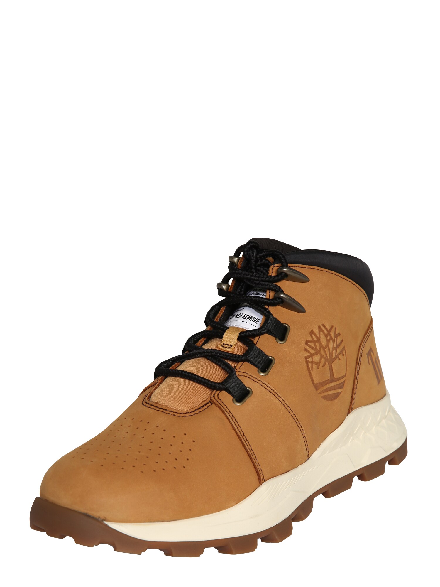 TIMBERLAND Auliniai batai su raišteliais 'Brooklyn City Mid'  ruda / smėlio