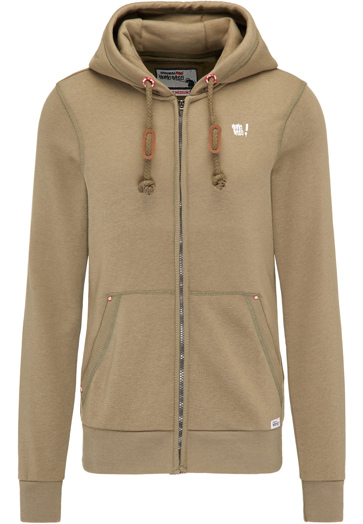 Homebase Heren Sweatvest Olijfgroen homebase kopen in de aanbieding