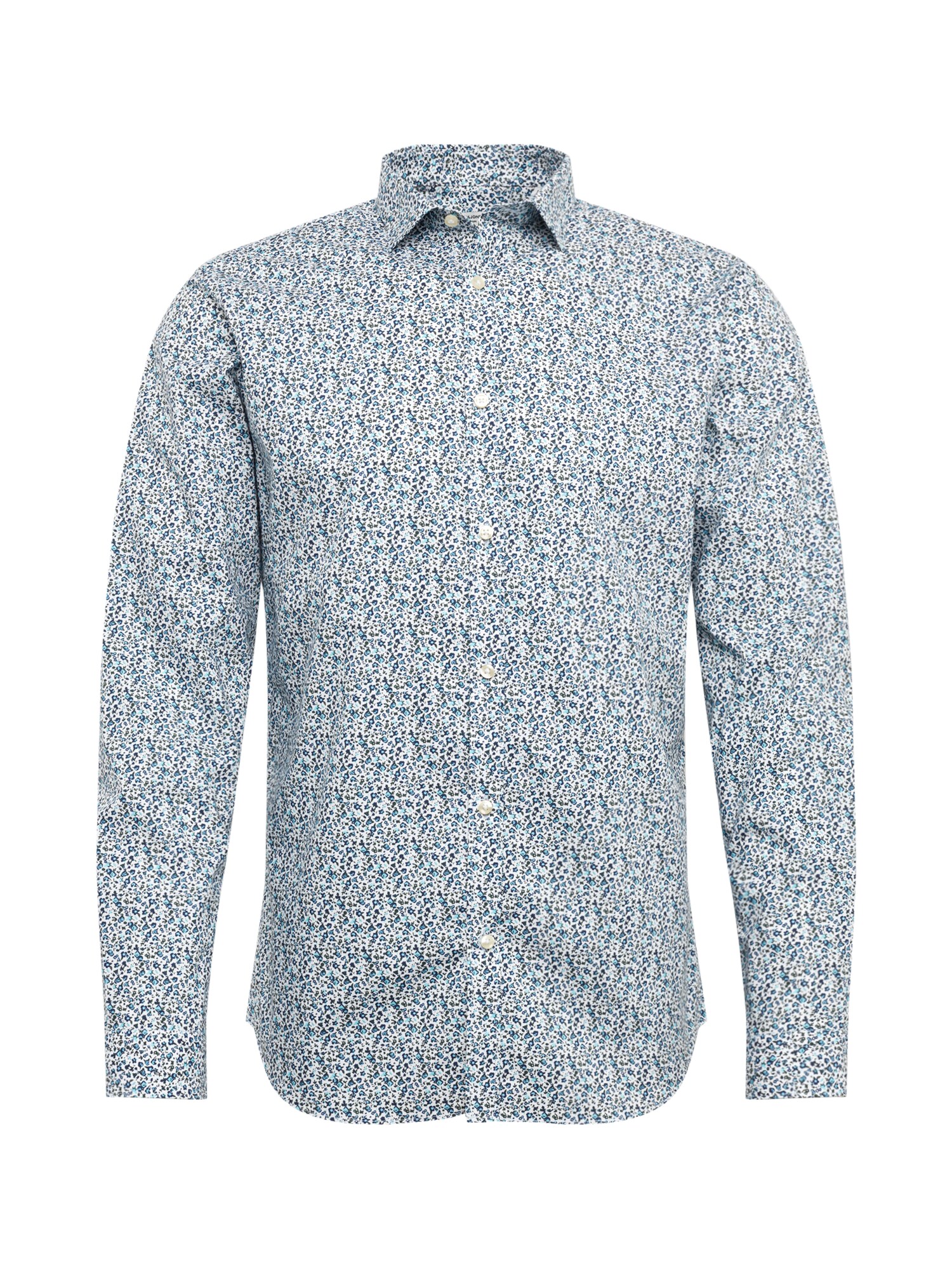 Jack And Jones Heren Overhemd Blackburn Blauw Wit jack and jones kopen in de aanbieding