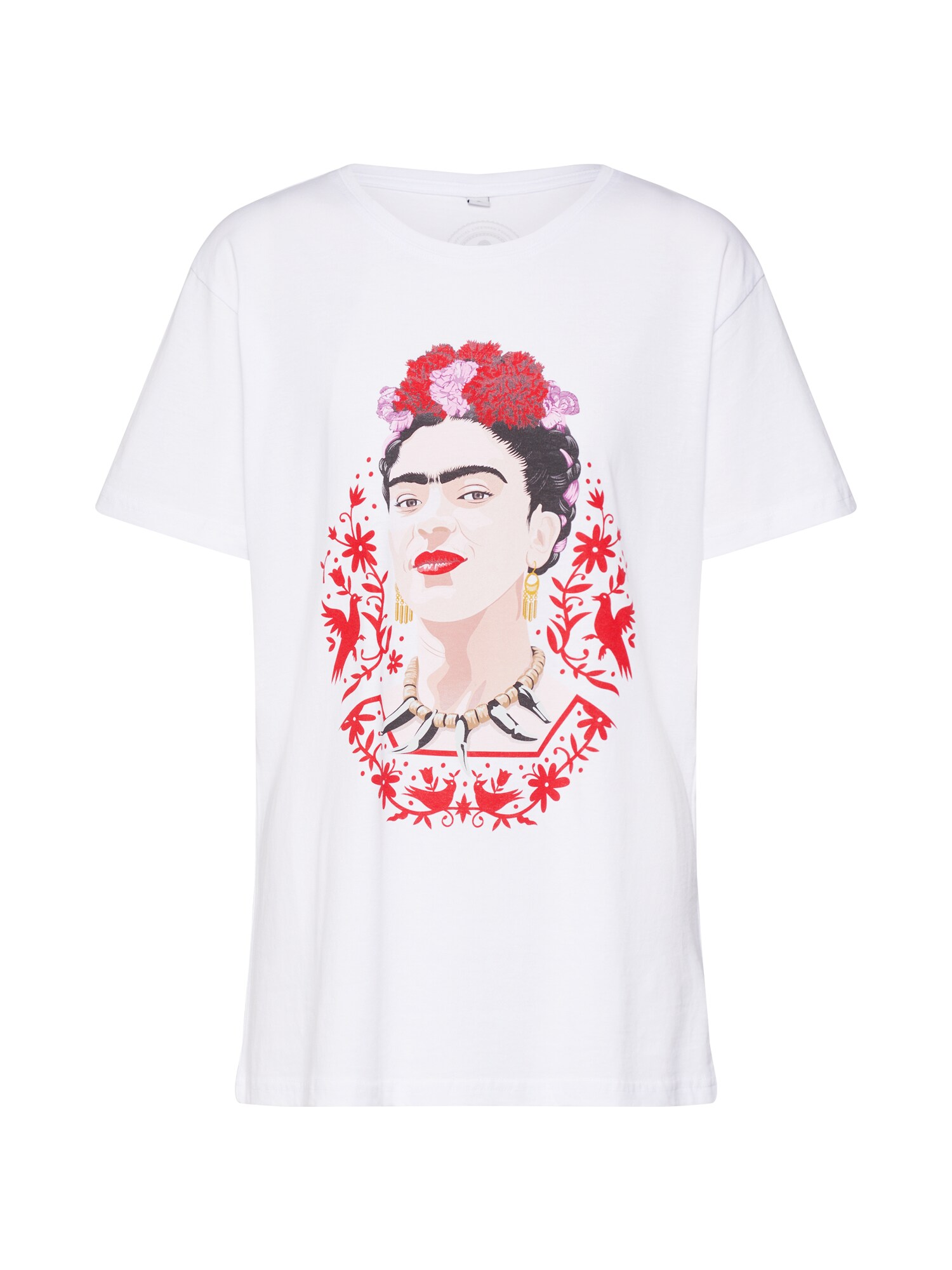 Merchcode Marškinėliai 'Ladies Frida Kahlo Magic'  balta
