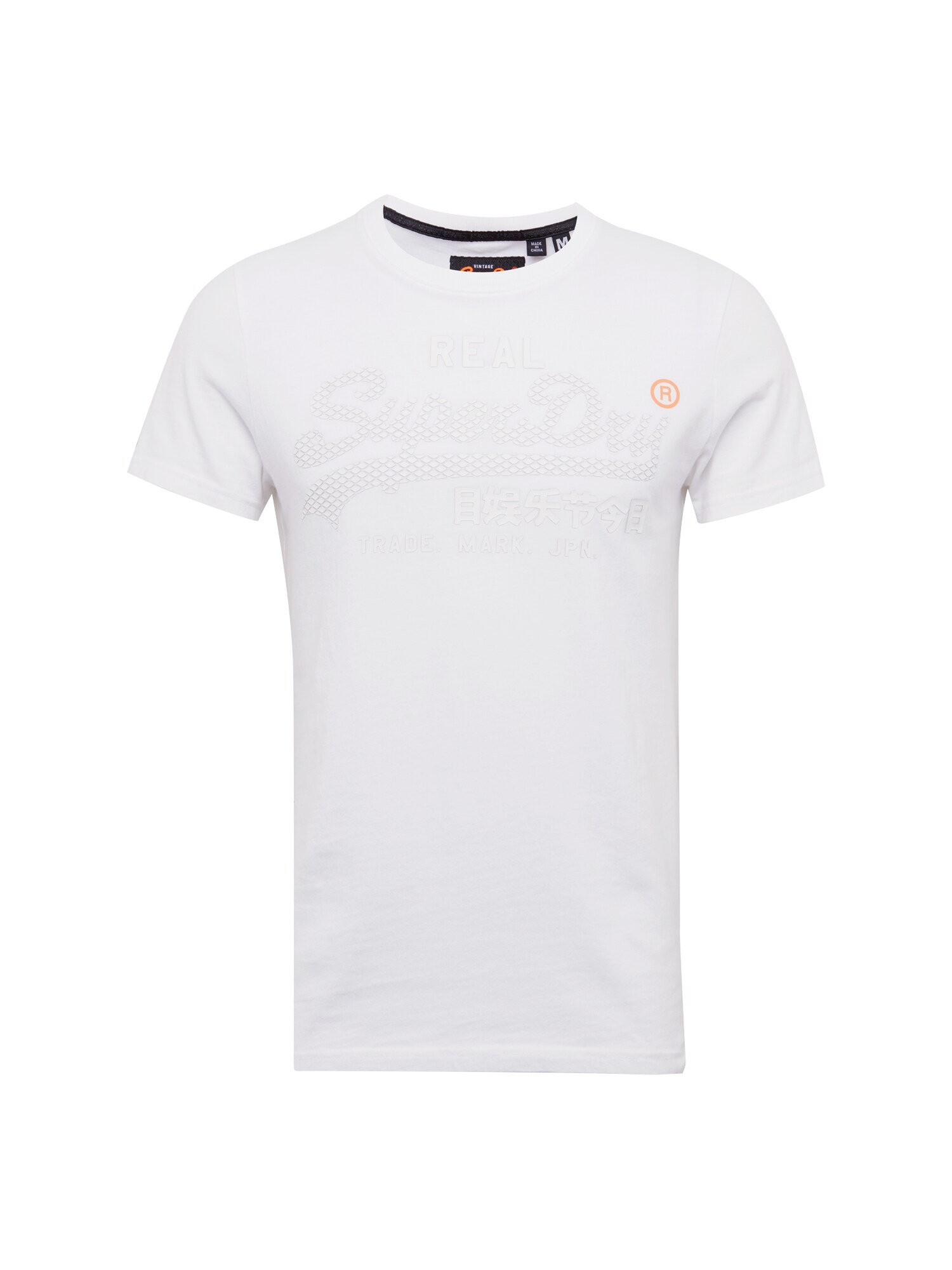 Superdry Heren Shirt Vintage Logo Monochrome Tee Wit superdry kopen in de aanbieding