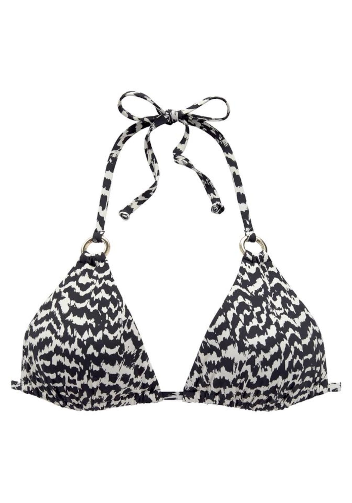 LASCANA Sutien costum de baie  negru / alb