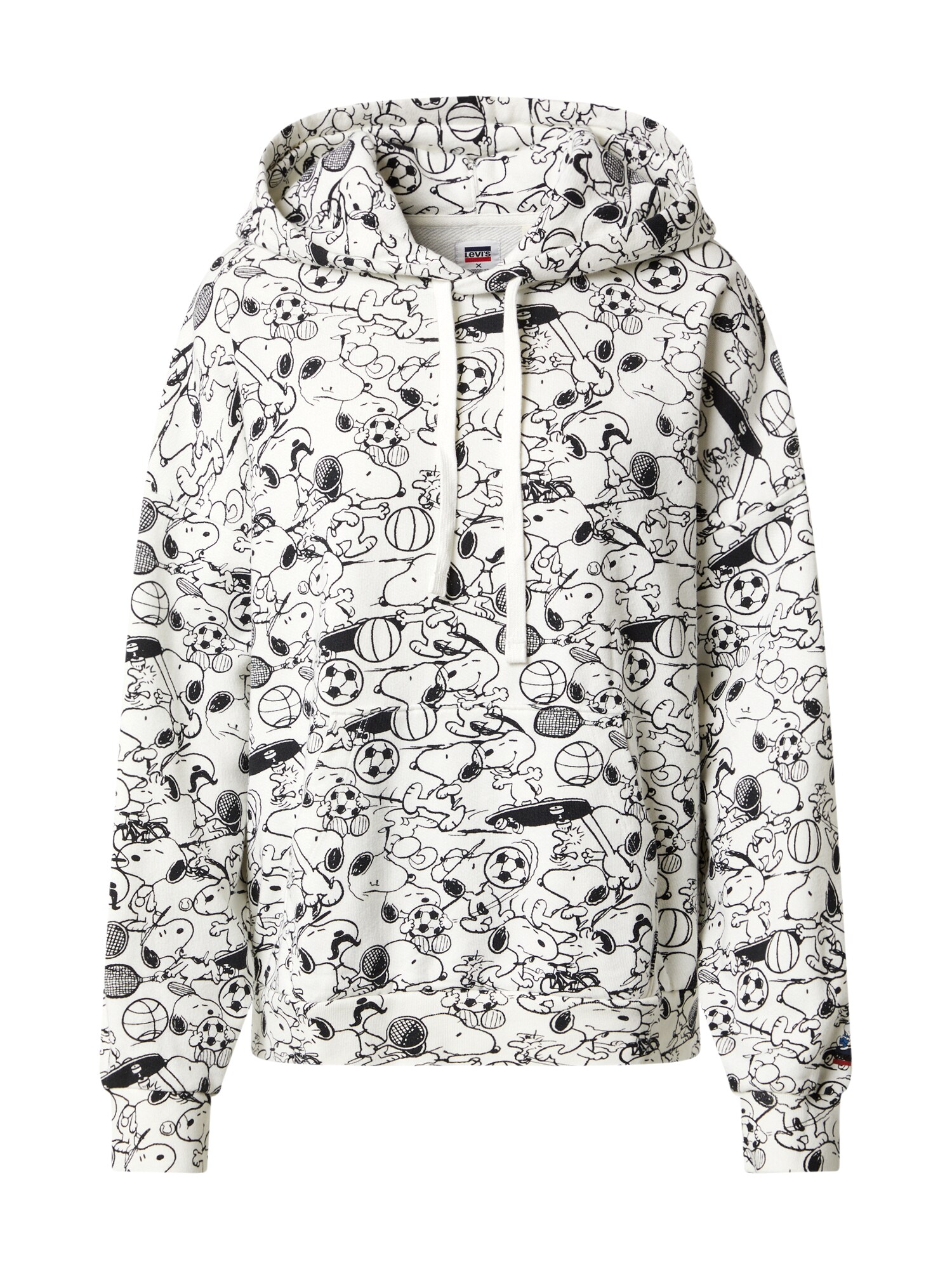 LEVI'S Megztinis be užsegimo '2020 HOODIE'  juoda / balta