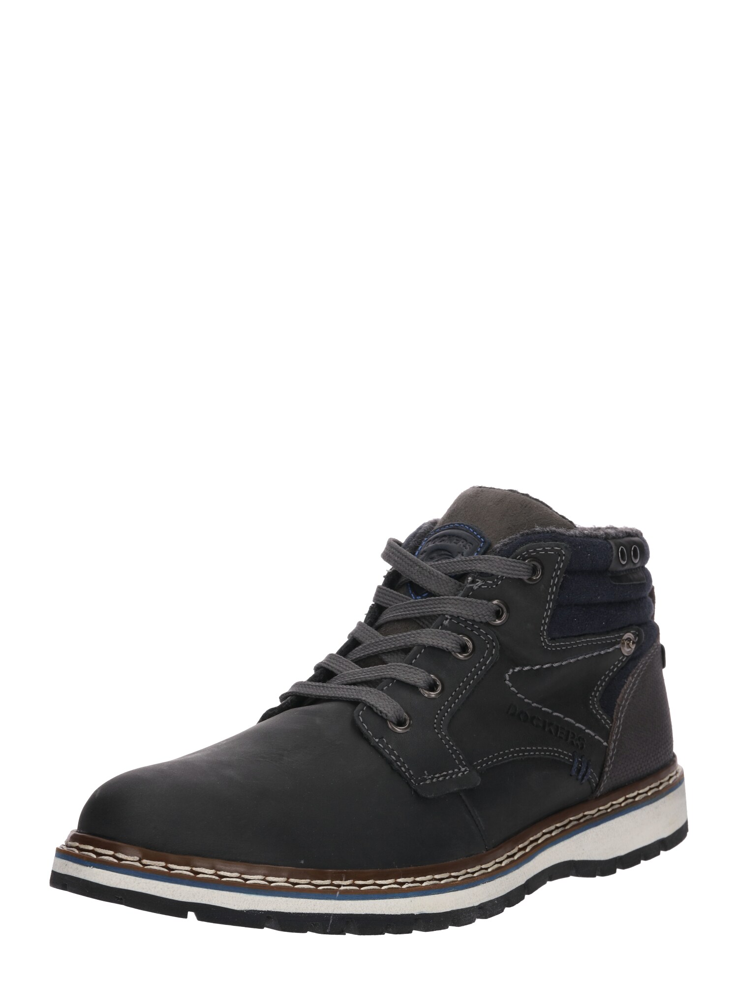 Dockers By Gerli Heren Veterboots Antraciet dockers by gerli kopen in de aanbieding