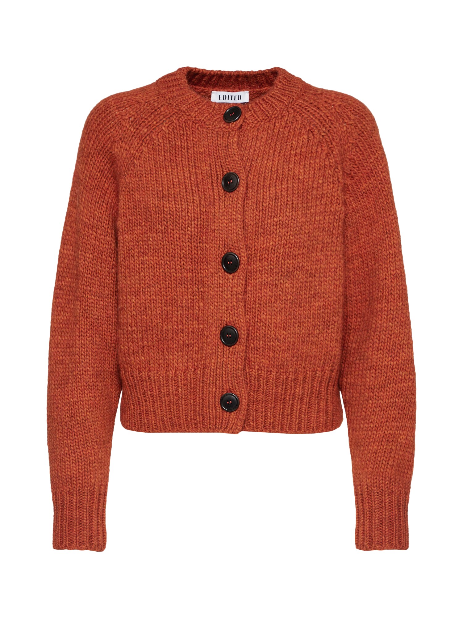 Edited Dames Gebreid Vest Finola Donkeroranje edited kopen in de aanbieding