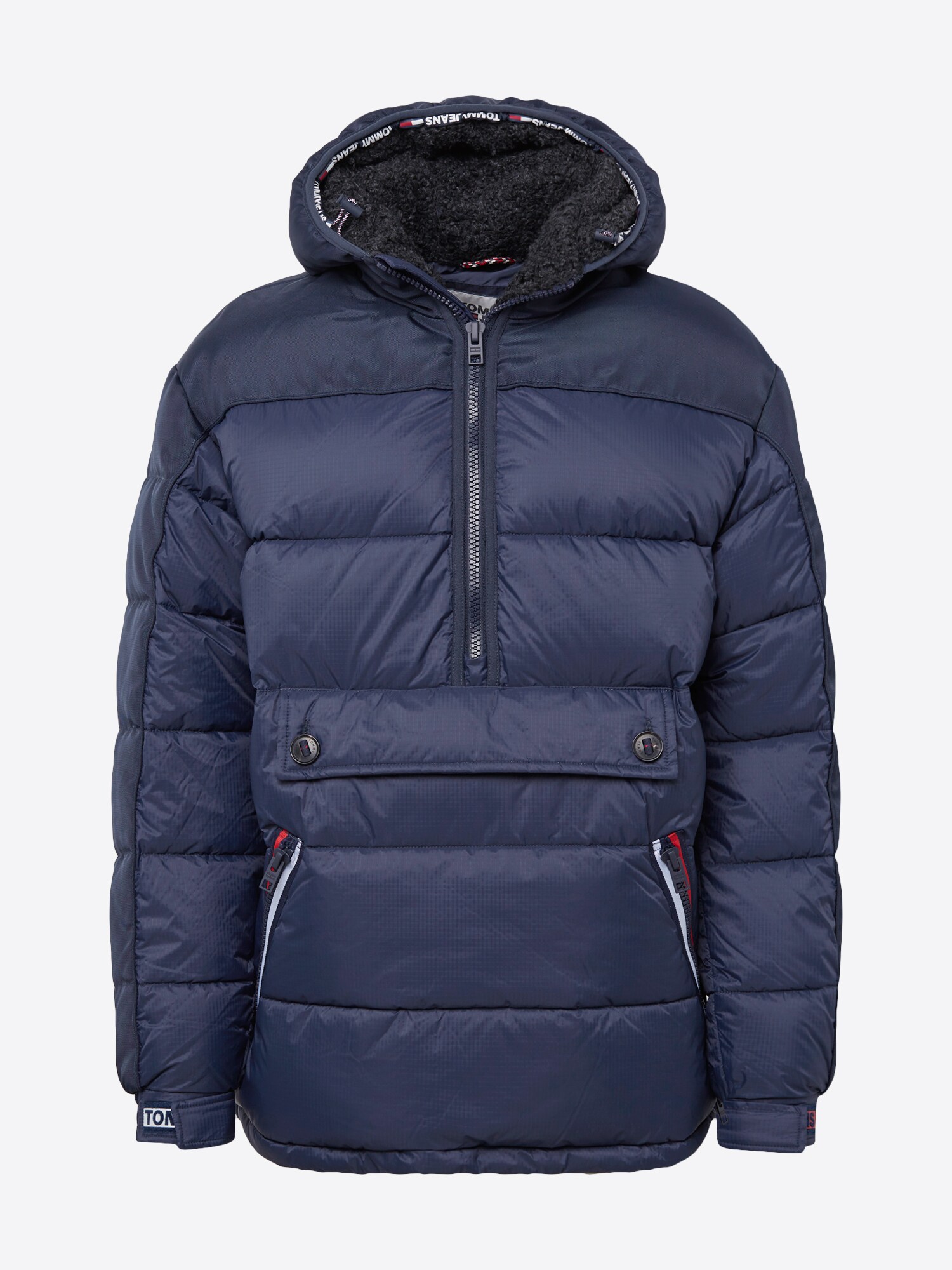 Tommy Jeans Jacke ''''MIXED FABRIC POPOVER'''' dunkelblau