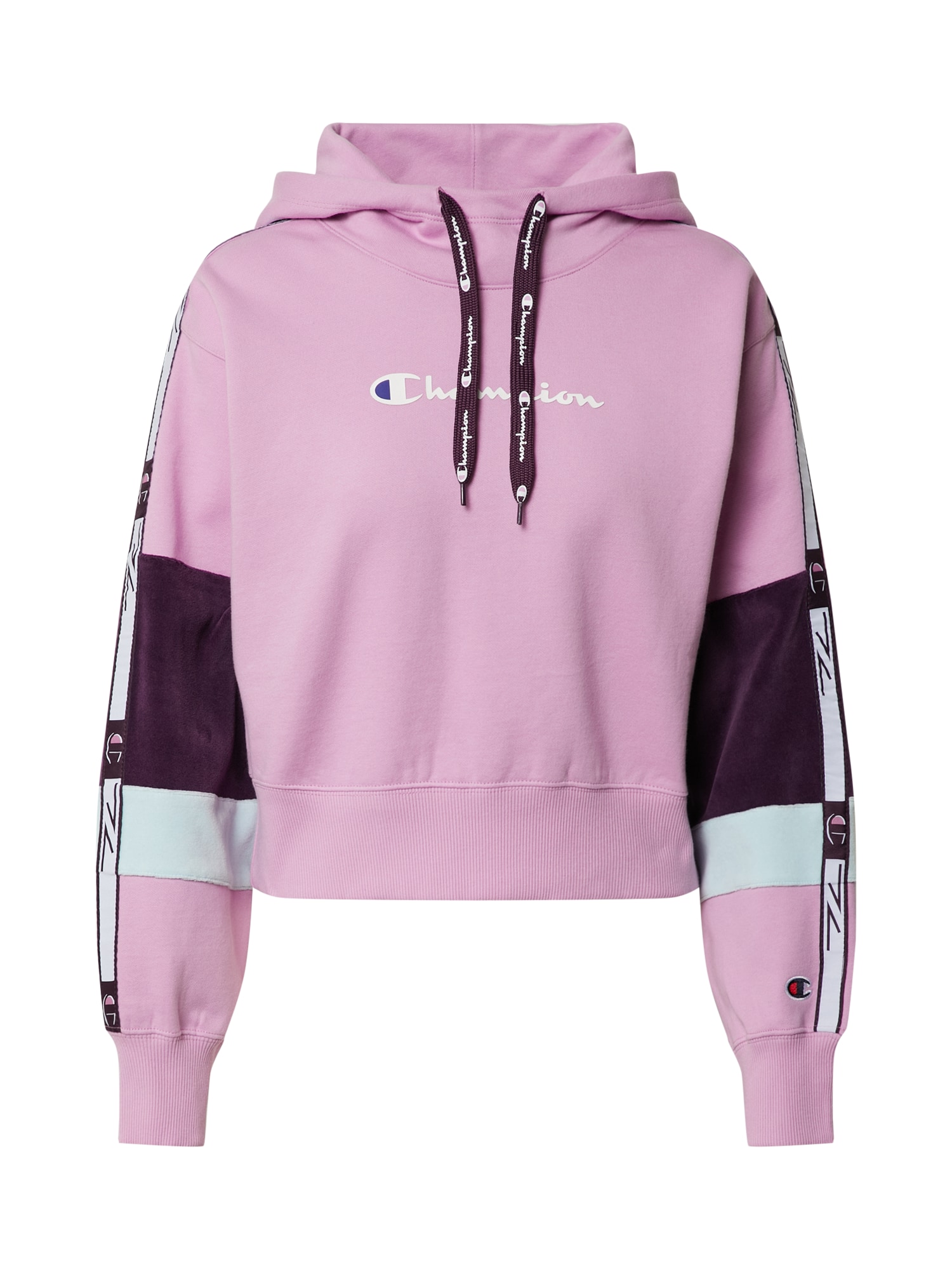 Champion Authentic Athletic Apparel Megztinis be užsegimo  purpurinė / balta / tamsiai violetinė