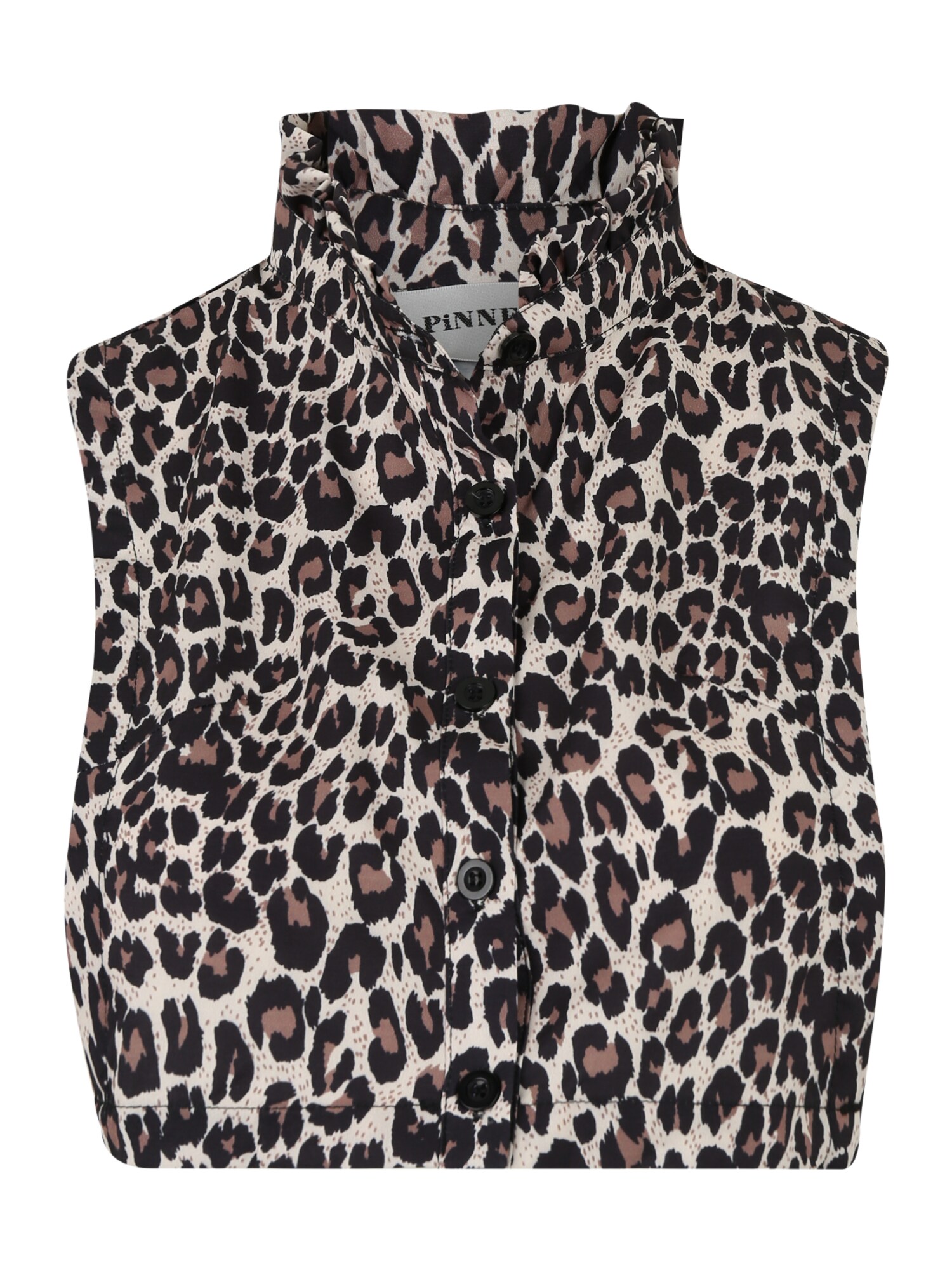 Pinned by K Apykaklė 'Collar ruffle leopard'  ruda