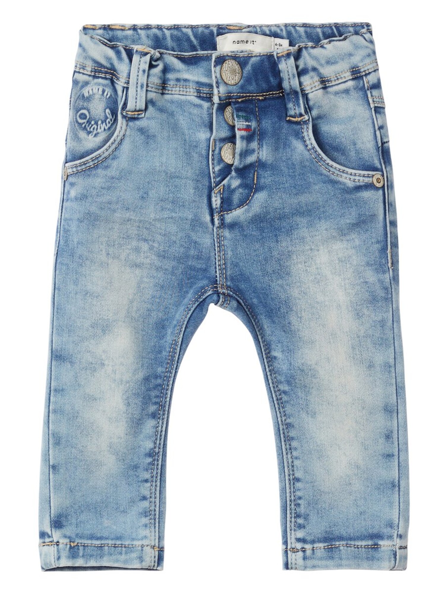 Name It Jongens Jeans Blauw Denim Wit name it kopen in de aanbieding