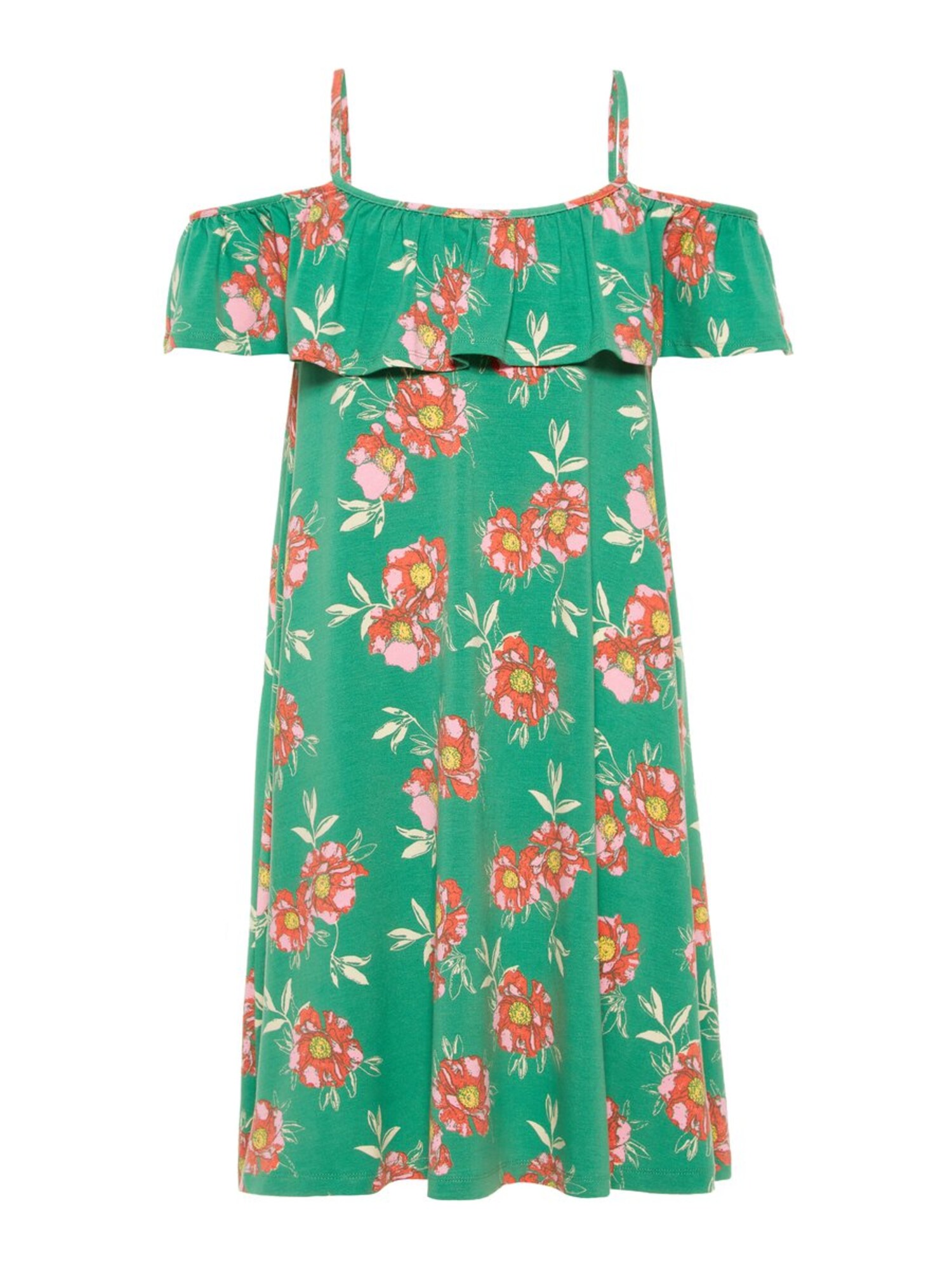 Name It Meisjes Jurk Groen Rood name it kopen in de aanbieding