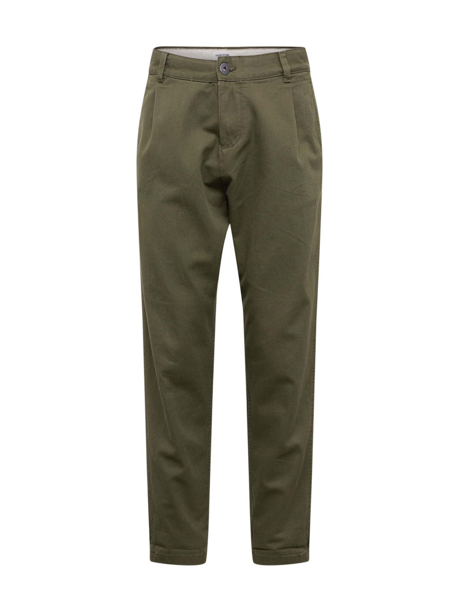 JACK & JONES Klostuotos kelnės 'JEFF TRENDY AKM 556'  alyvuogių spalva
