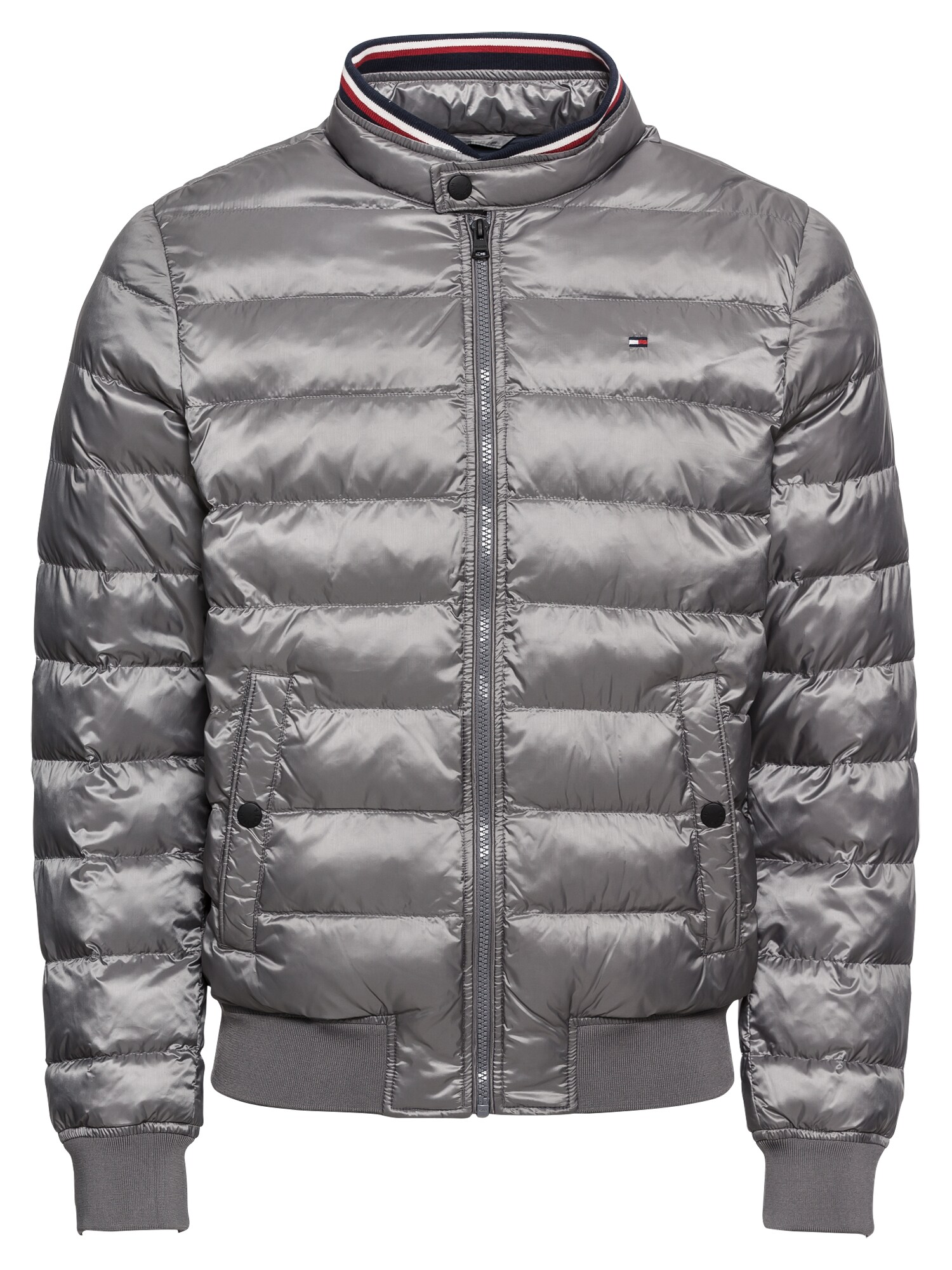Tommy Hilfiger Heren Tussenjas Arlos Bomber Grijs tommy hilfiger kopen in de aanbieding