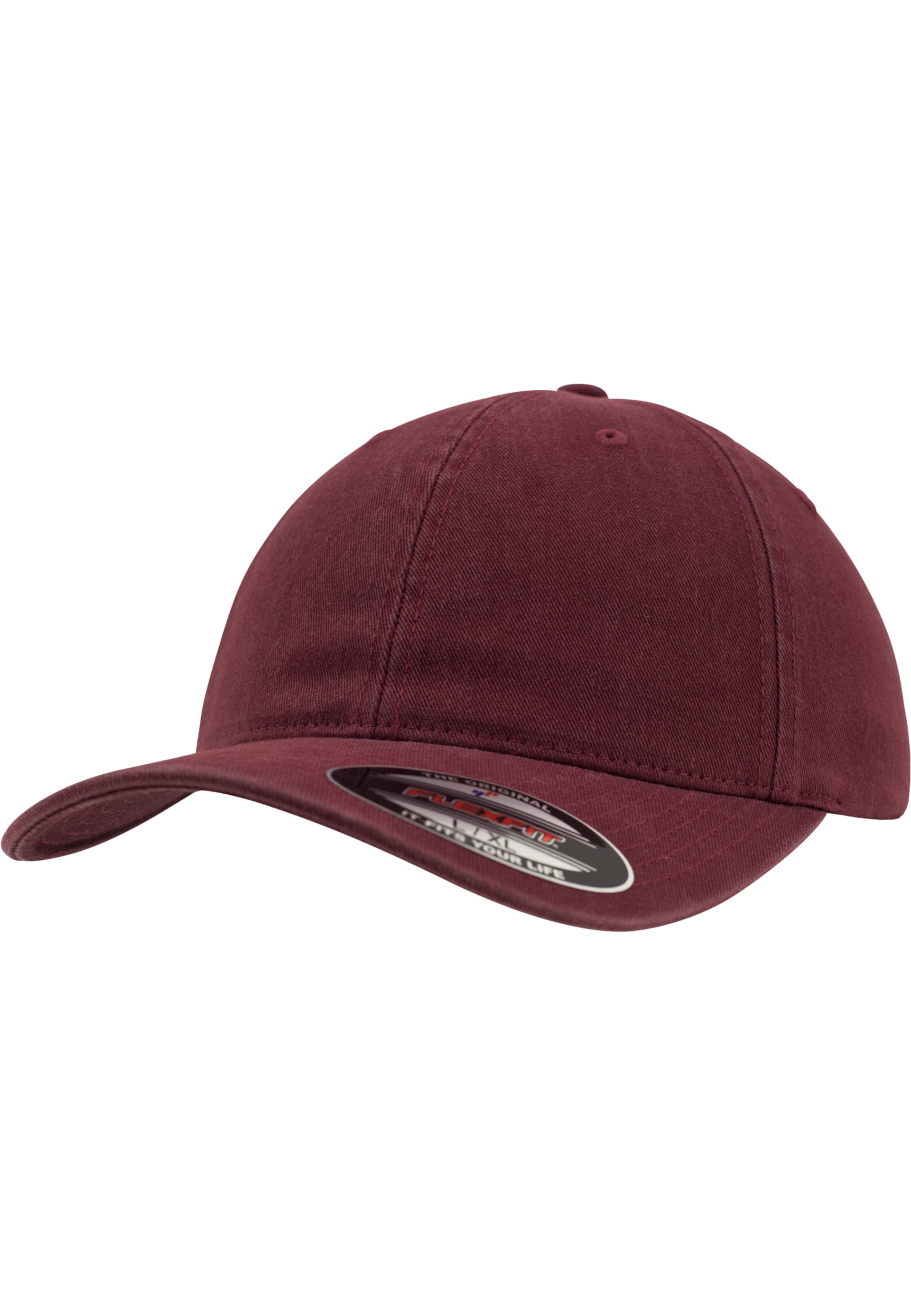 Flexfit Keps Washed Cotton Dad Cap Black Stretch Fit herr – bild 4