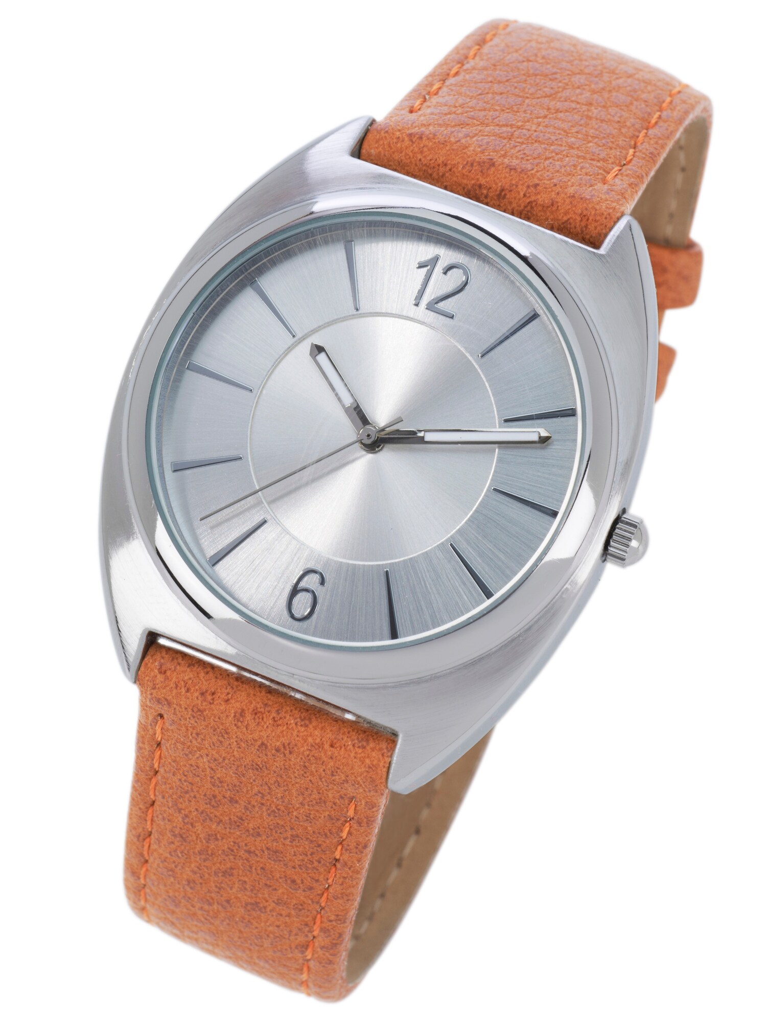 Heine Armbanduhr cognac / silber