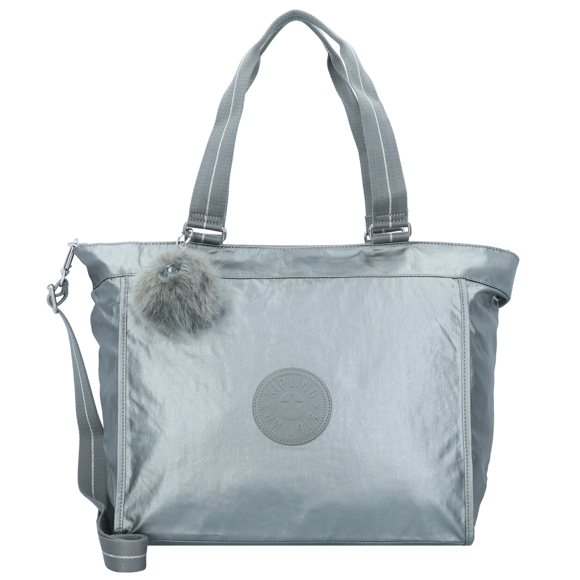 Kipling Dames Shopper Zilvergrijs kipling kopen in de aanbieding