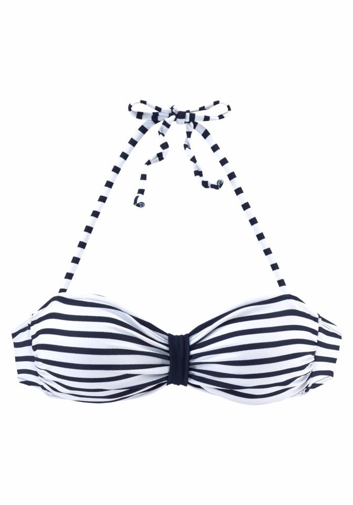 VENICE BEACH Bikinový top 'Summer'  námornícka modrá / biela