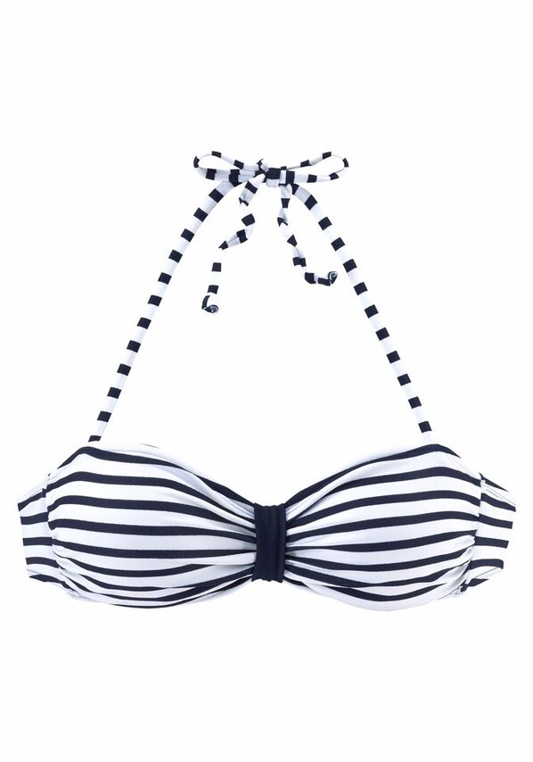 VENICE BEACH, Bikini felső 'Summer', kék & fehér, 3 kép a 3 közül