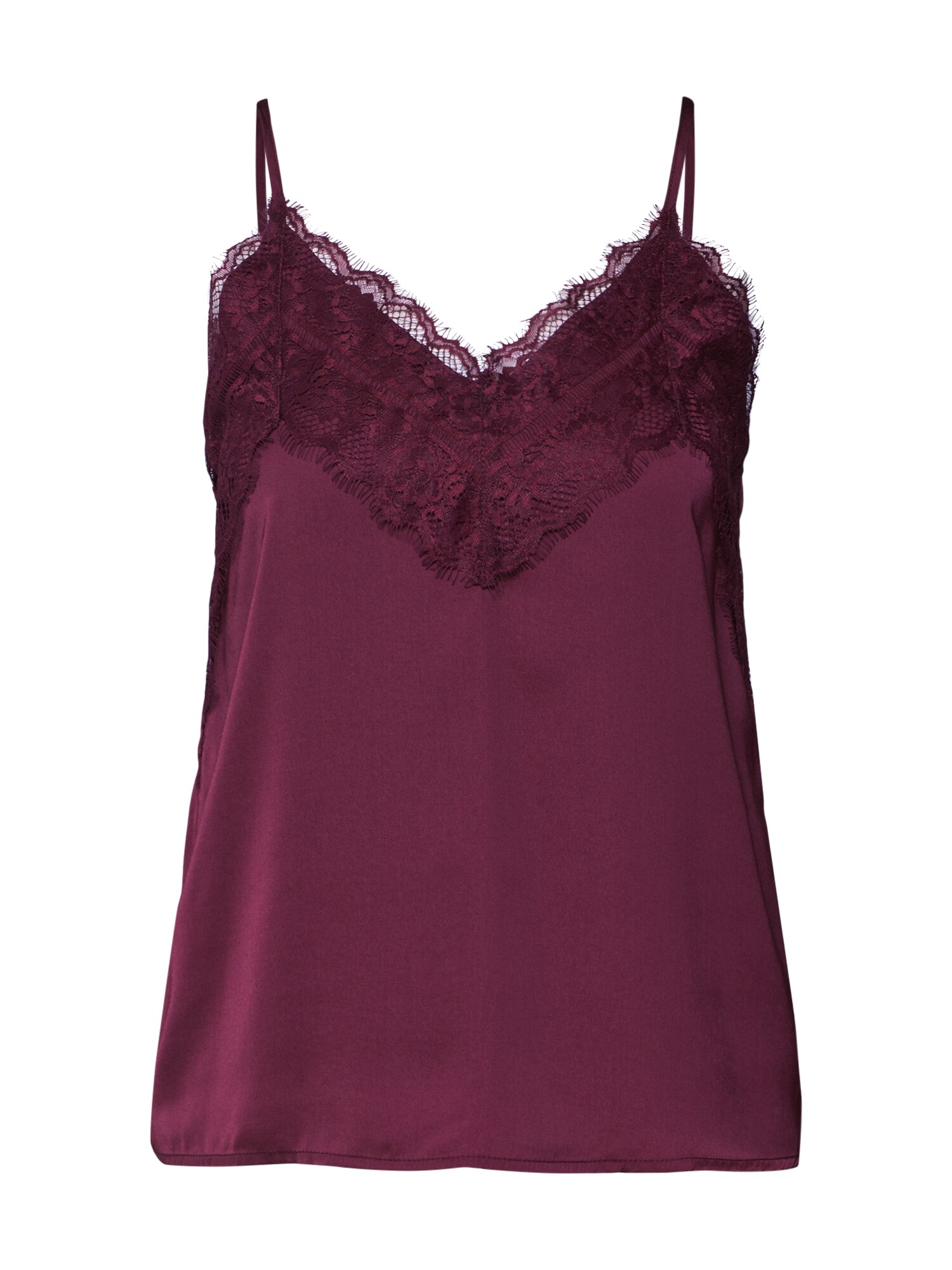 VERO MODA Palaidinė be rankovių 'VICTORIA SINGLET SB5'  vyno raudona spalva