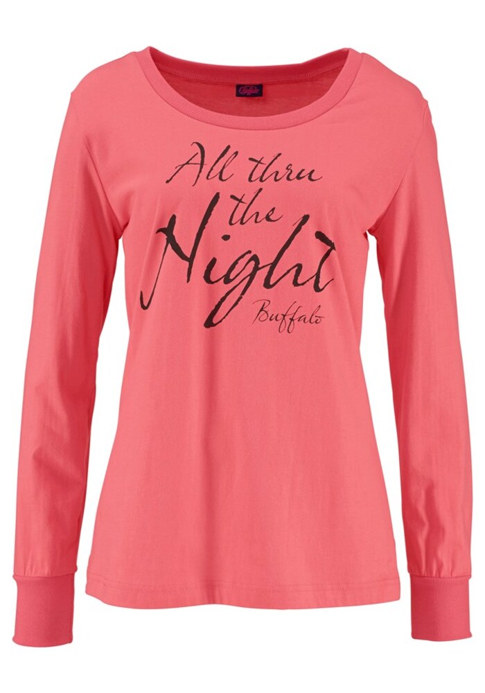 BUFFALO Pyjama Damen Größe XS/S grau / anthrazit / lachs Winterkleid