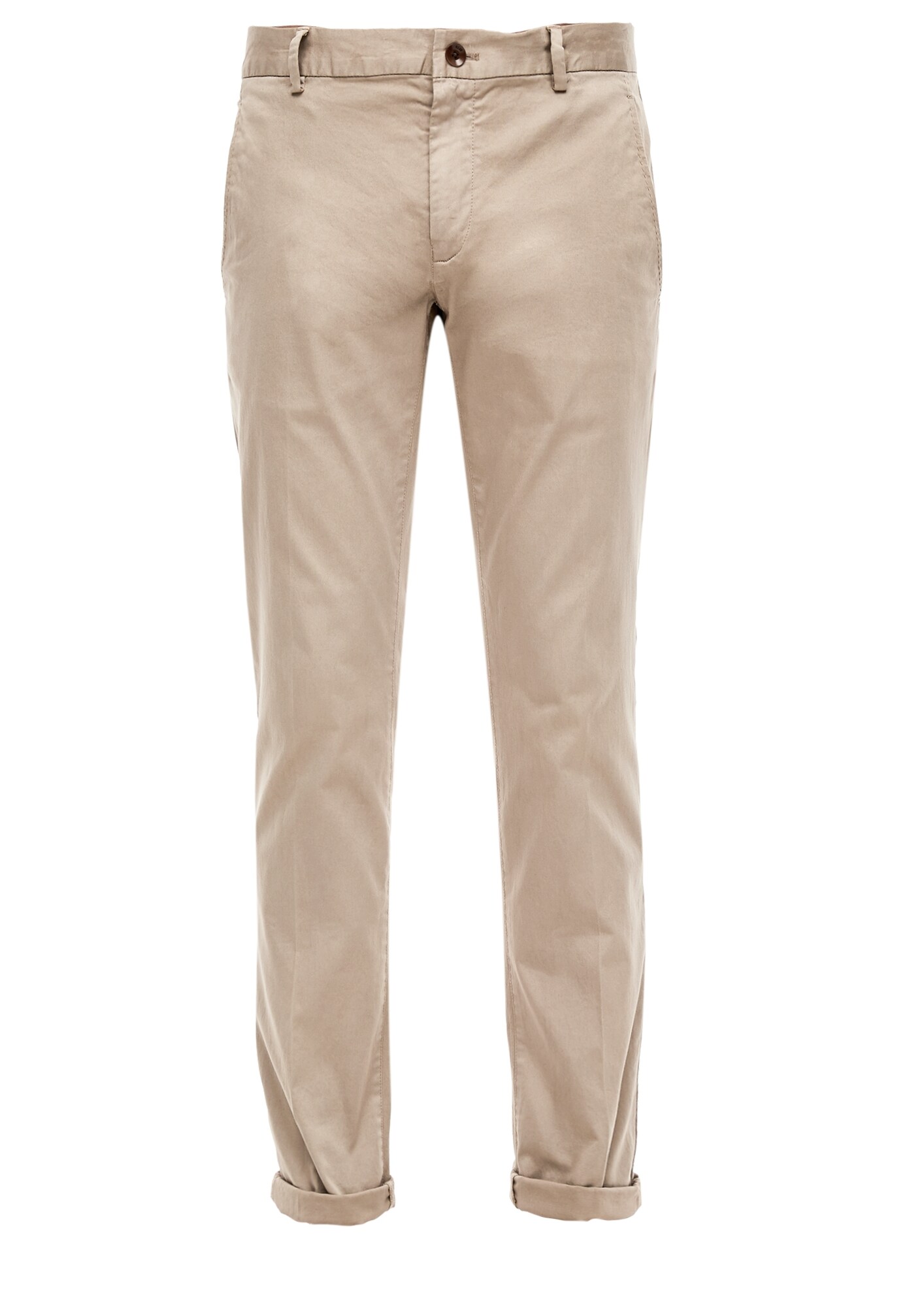 s.Oliver BLACK LABEL Chino stiliaus kelnės  gelsvai pilka spalva / šviesiai ruda
