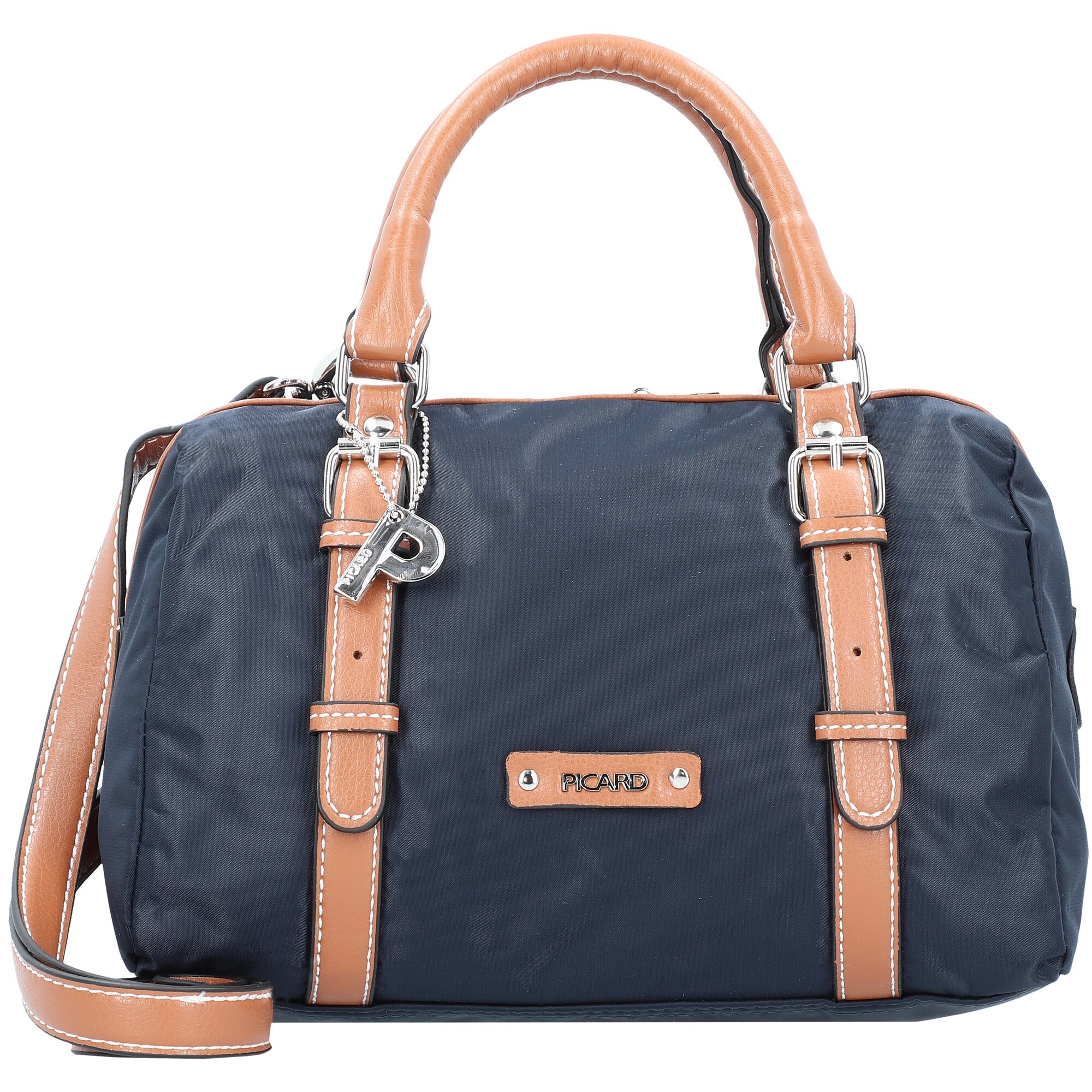 Picard Dames Handtas Sonja Nachtblauw Lichtbruin picard kopen in de aanbieding