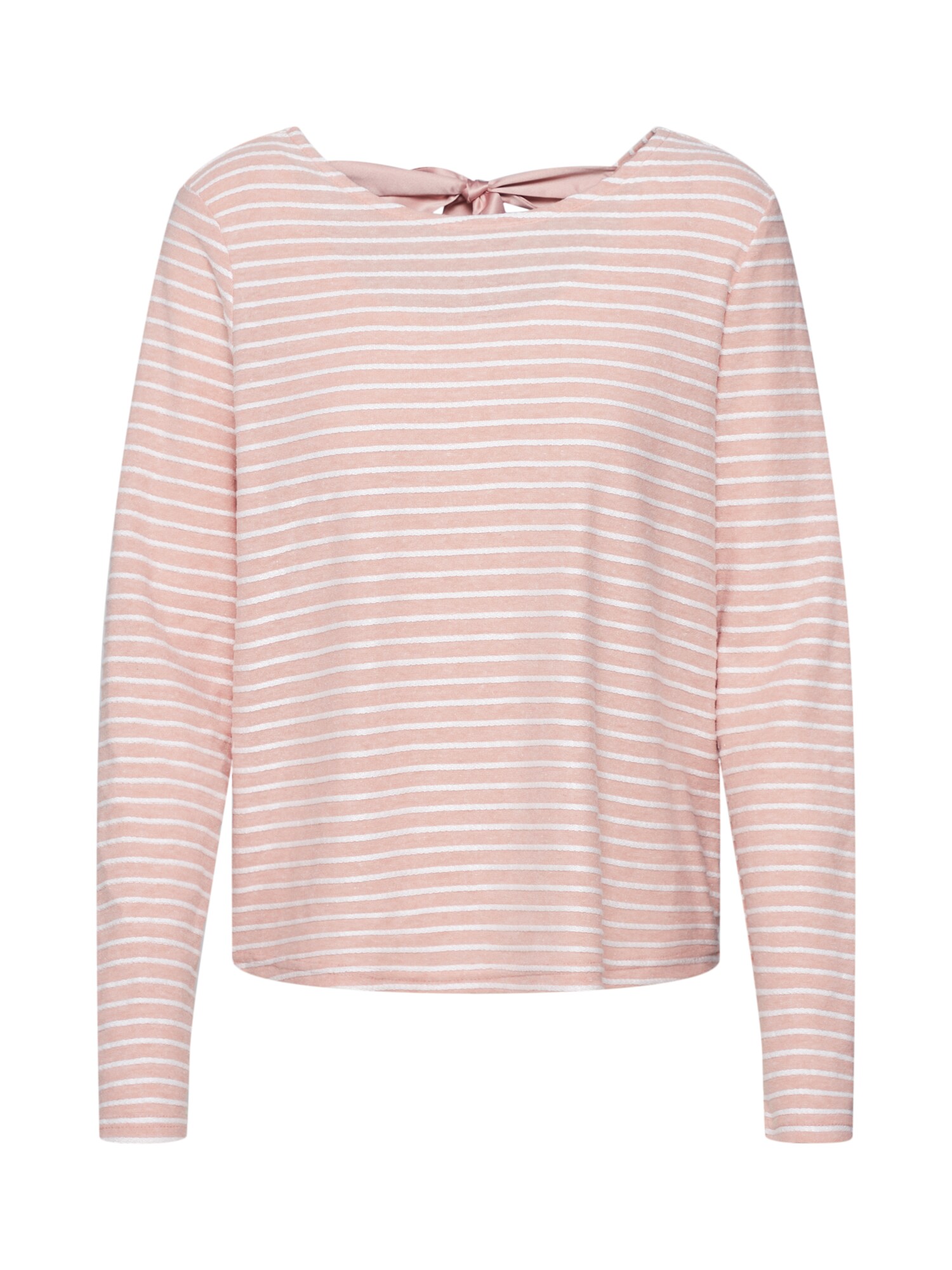 ONLY Megztinis 'ONLELLY STRIPE TOP'  rožių spalva / balta