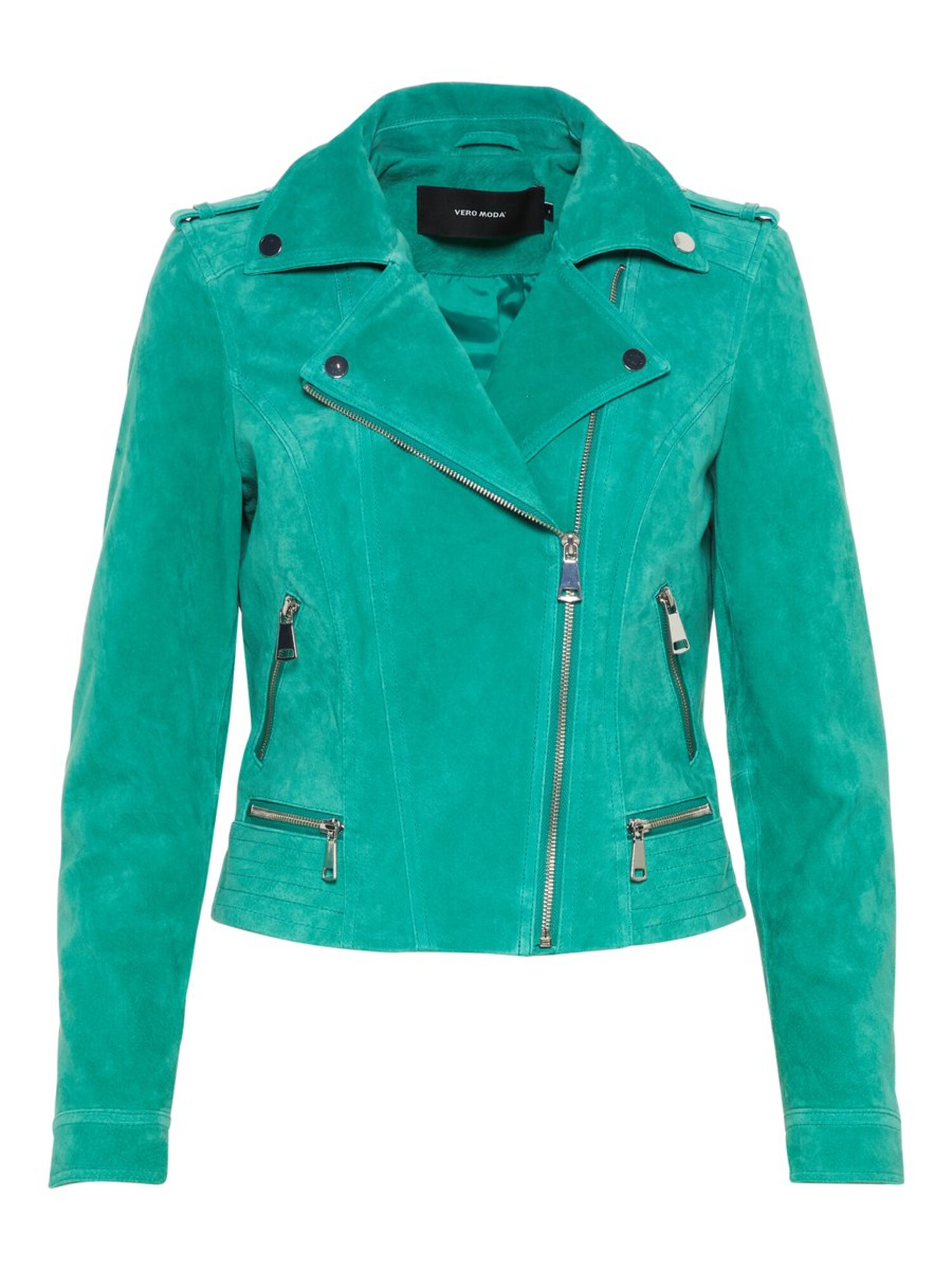 Vero Moda Dames Tussenjas Suede Jade Groen vero moda kopen in de aanbieding