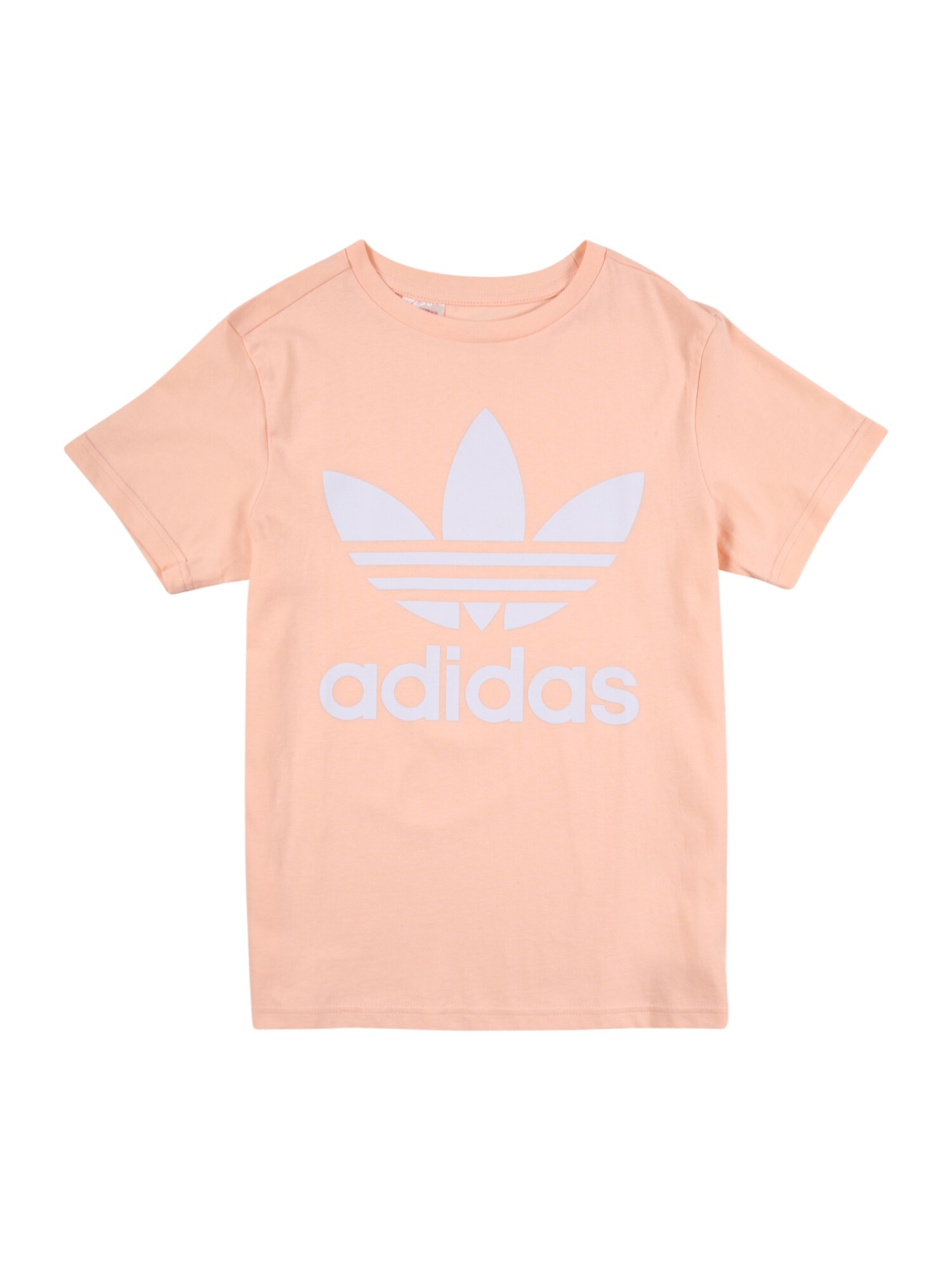 ADIDAS ORIGINALS Marškinėliai 'Trefoil'  rožinė / balta