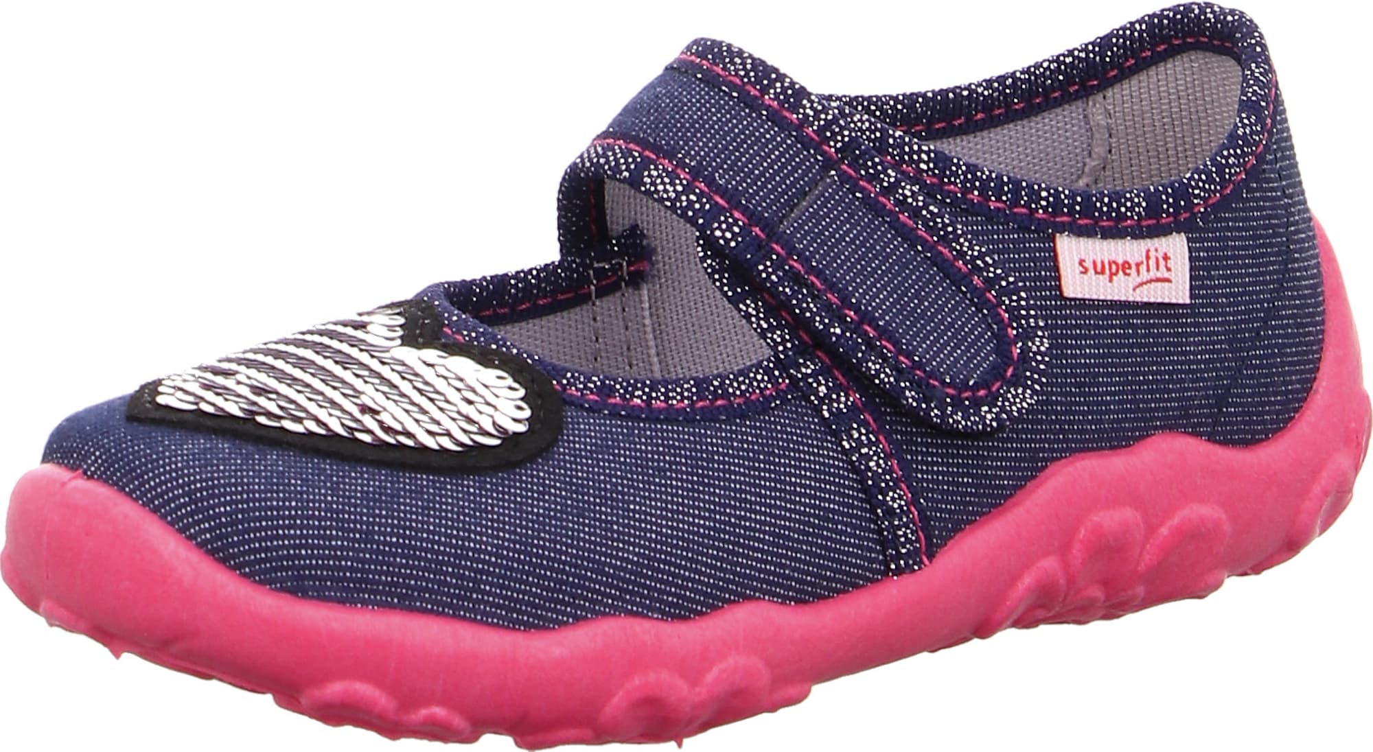 SUPERFIT Pantufa 'Bonny'  navy / rosa / preto