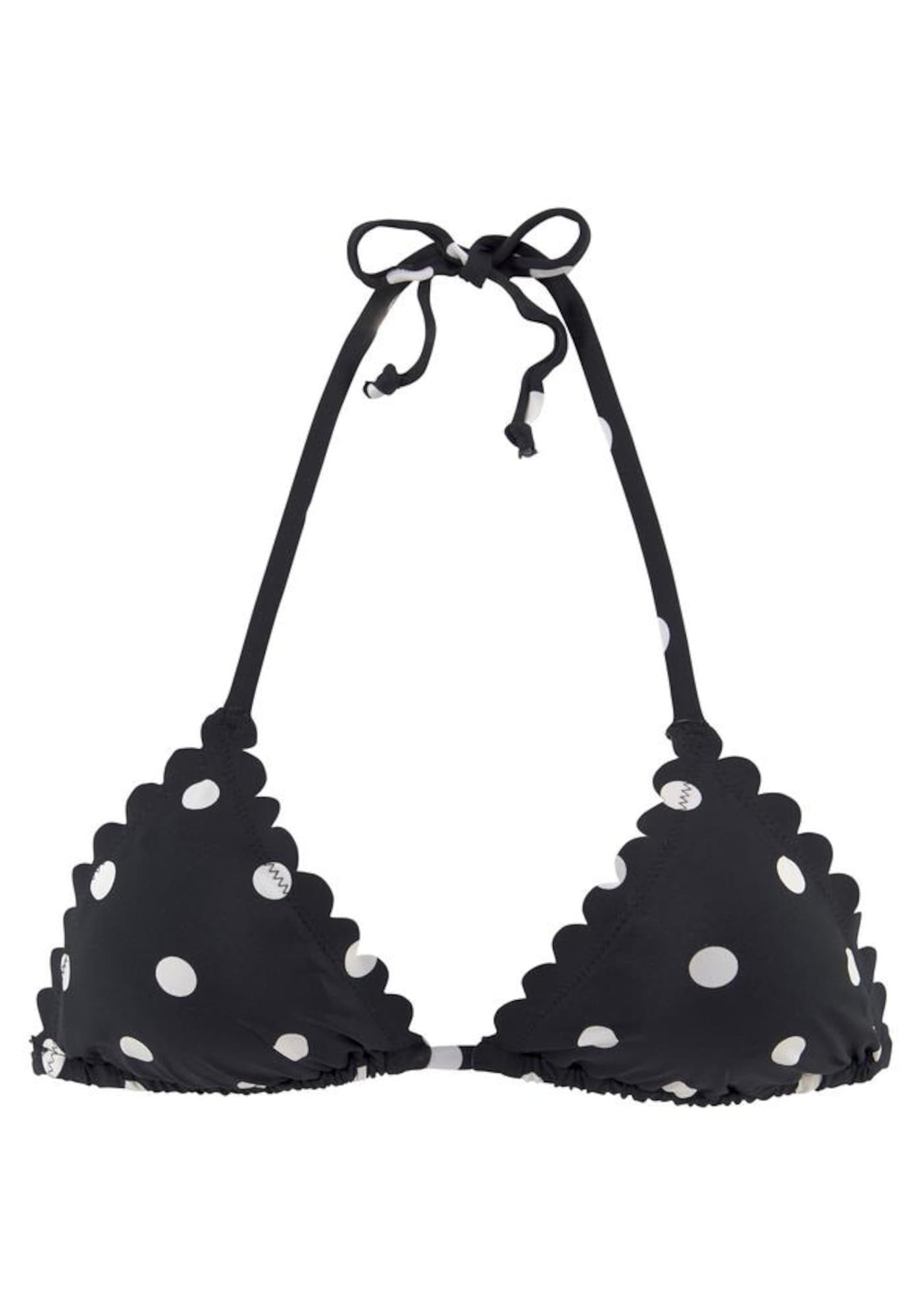 LASCANA Sutien costum de baie  negru / alb