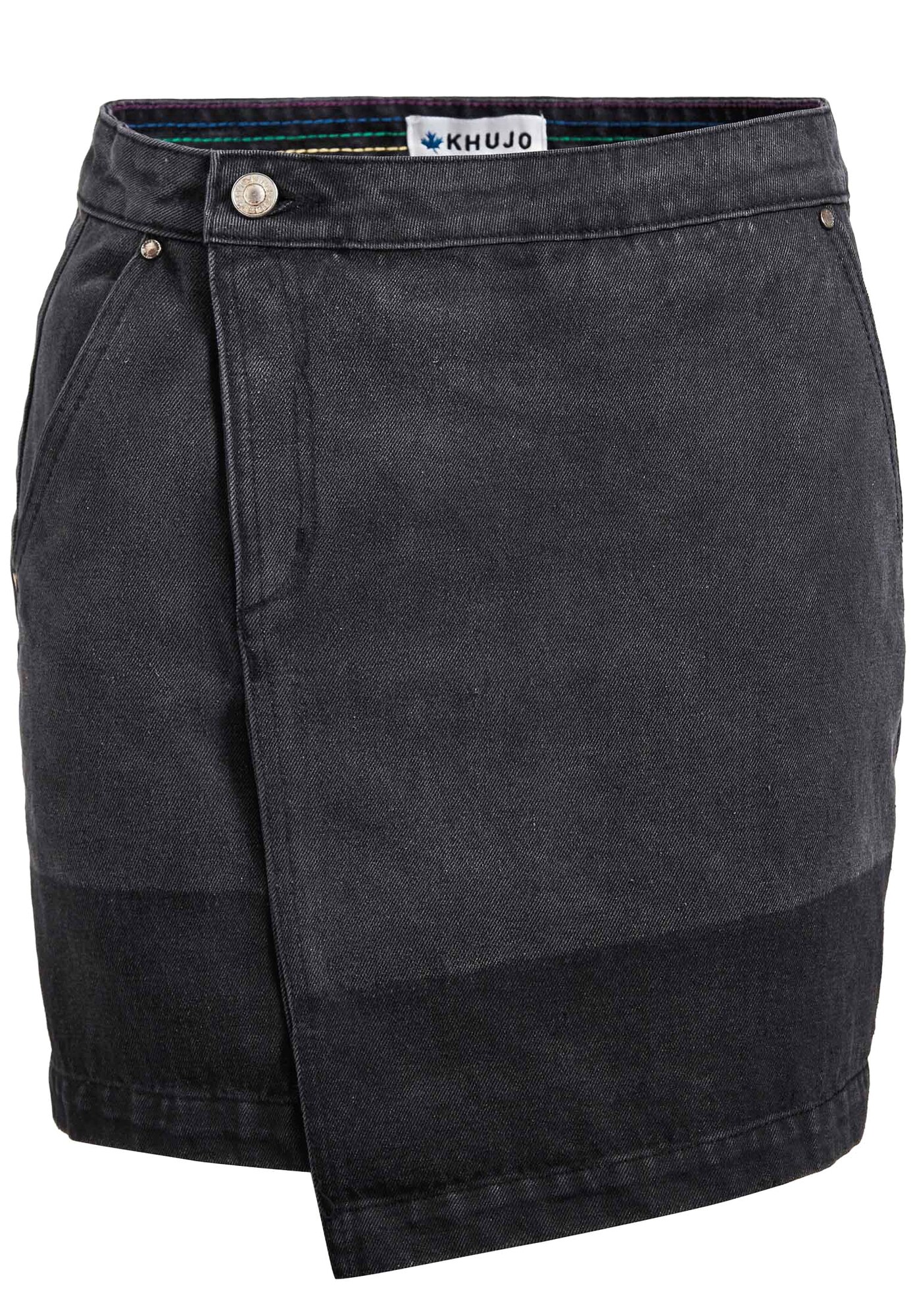 Khujo Dames Rok Keeva Zwart Gemeleerd khujo kopen in de aanbieding