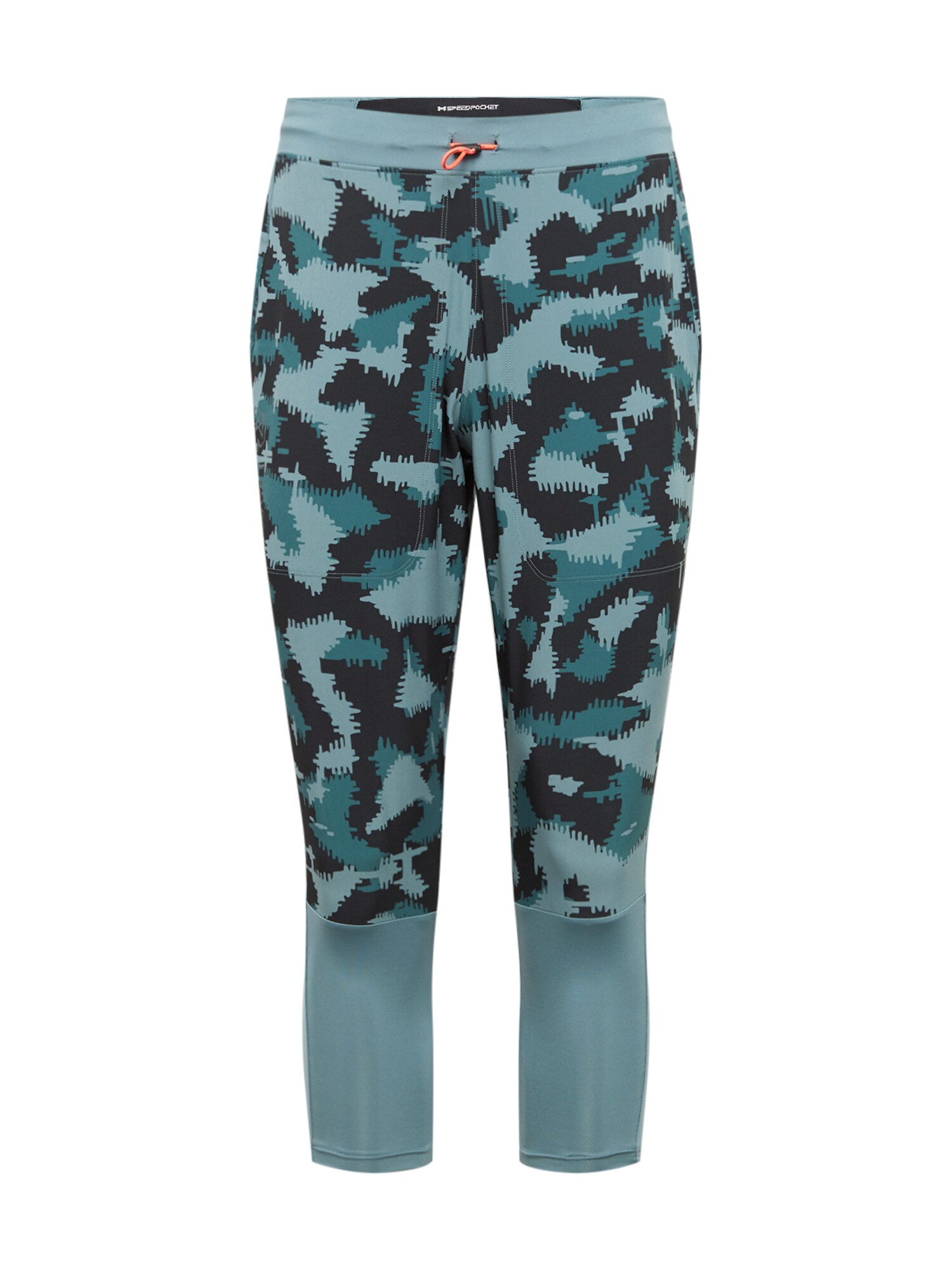 UNDER ARMOUR Sportinės kelnės 'UA Run Anywhere'  pastelinė mėlyna / juoda