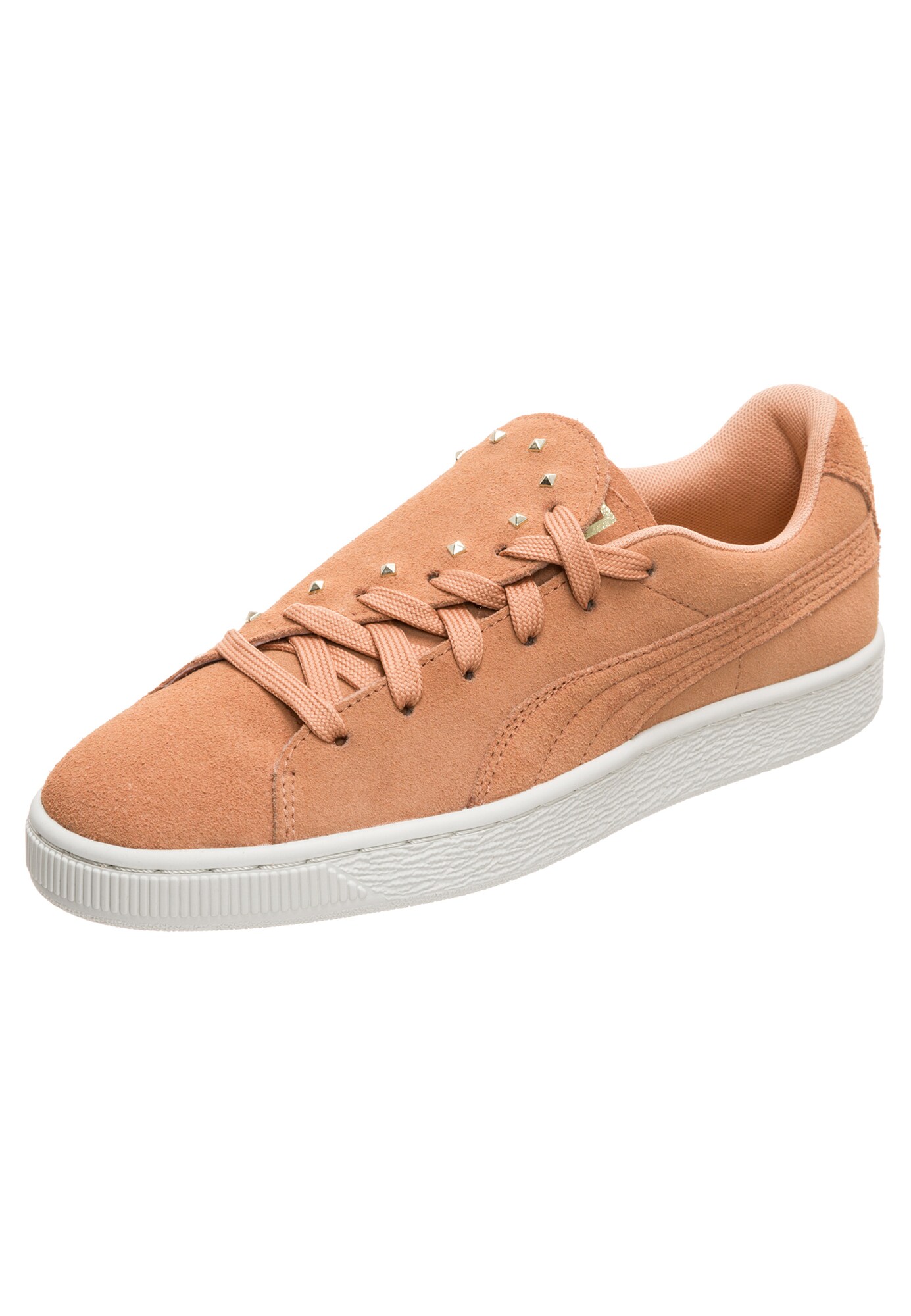 Puma Dames Sneakers Laag Suede Crush Studs Brons puma kopen in de aanbieding