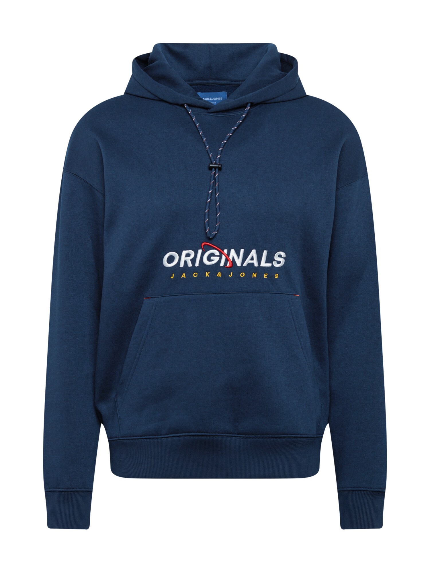 JACK & JONES Megztinis be užsegimo  tamsiai mėlyna / balta / geltona / raudona