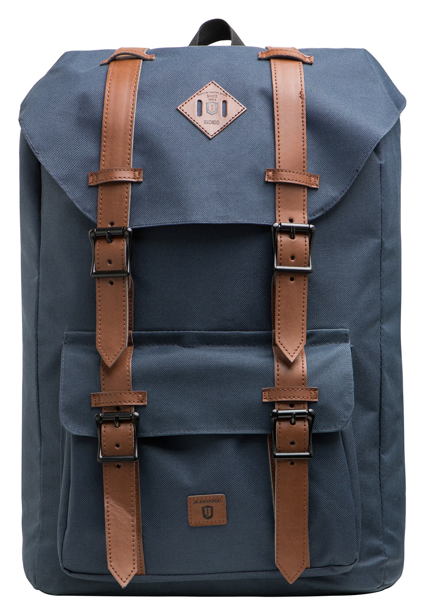 Indicode Jeans Dames Rugzak Heiss Navy Bruin indicode jeans kopen in de aanbieding