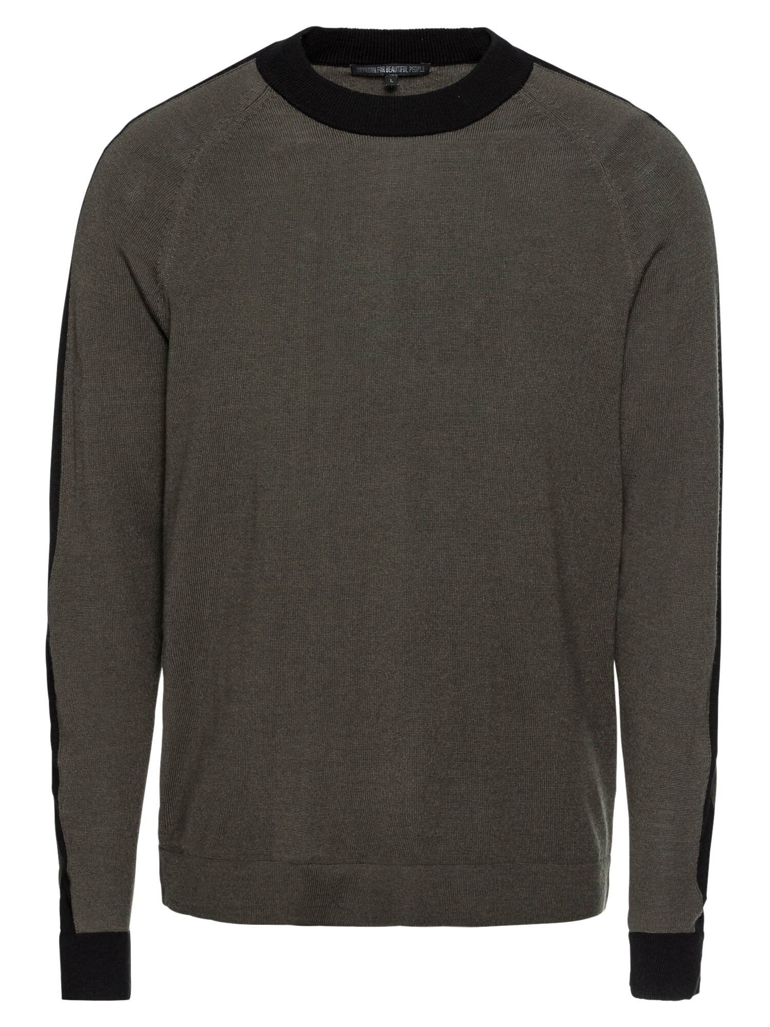 Drykorn Heren Trui Luan Grijs Zwart drykorn kopen in de aanbieding