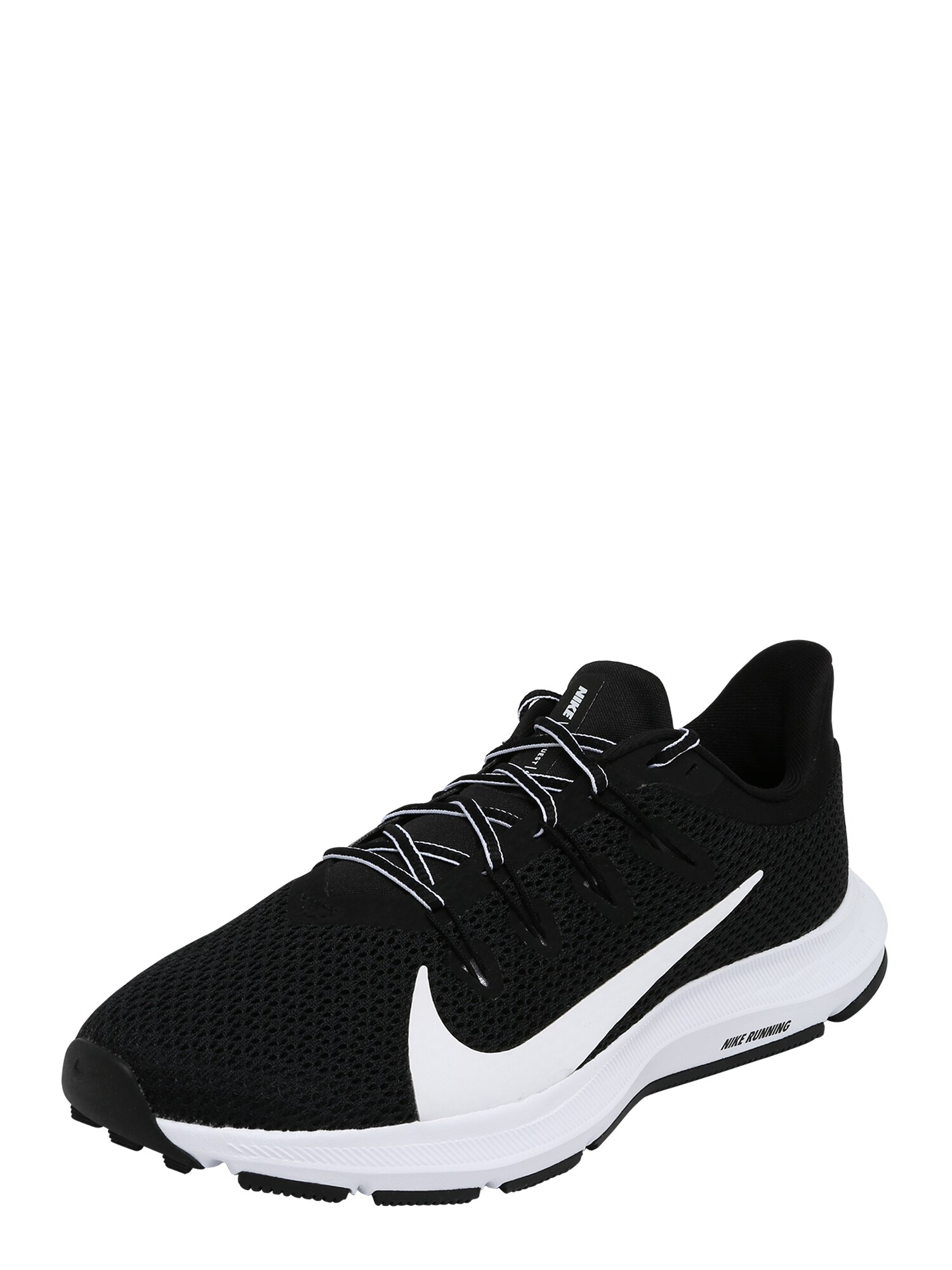 NIKE Bėgimo batai 'Quest'  juoda / balta