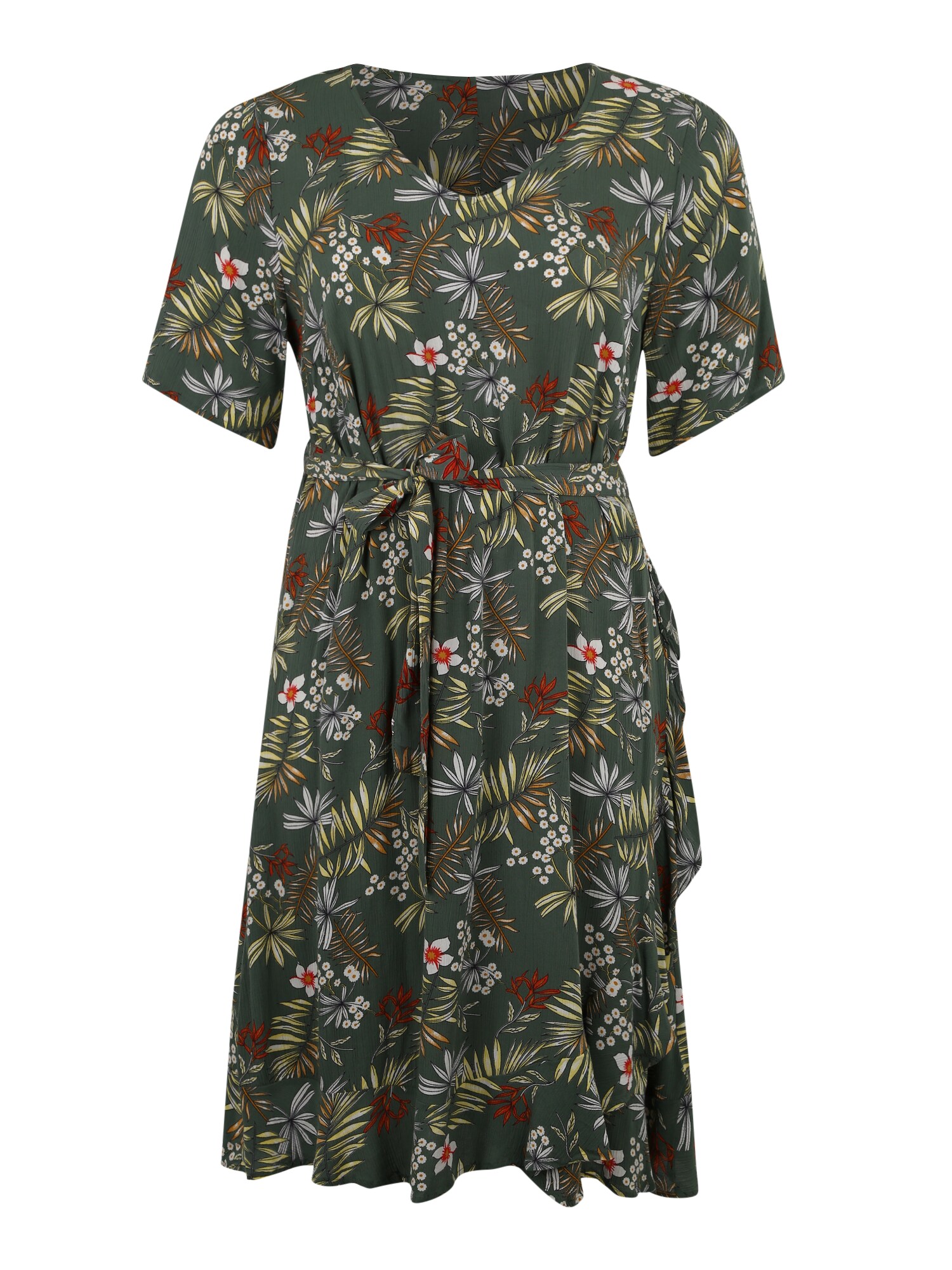 Zizzi Dames Jurk Vcigga Groen Gemengde Kleuren zizzi kopen in de aanbieding