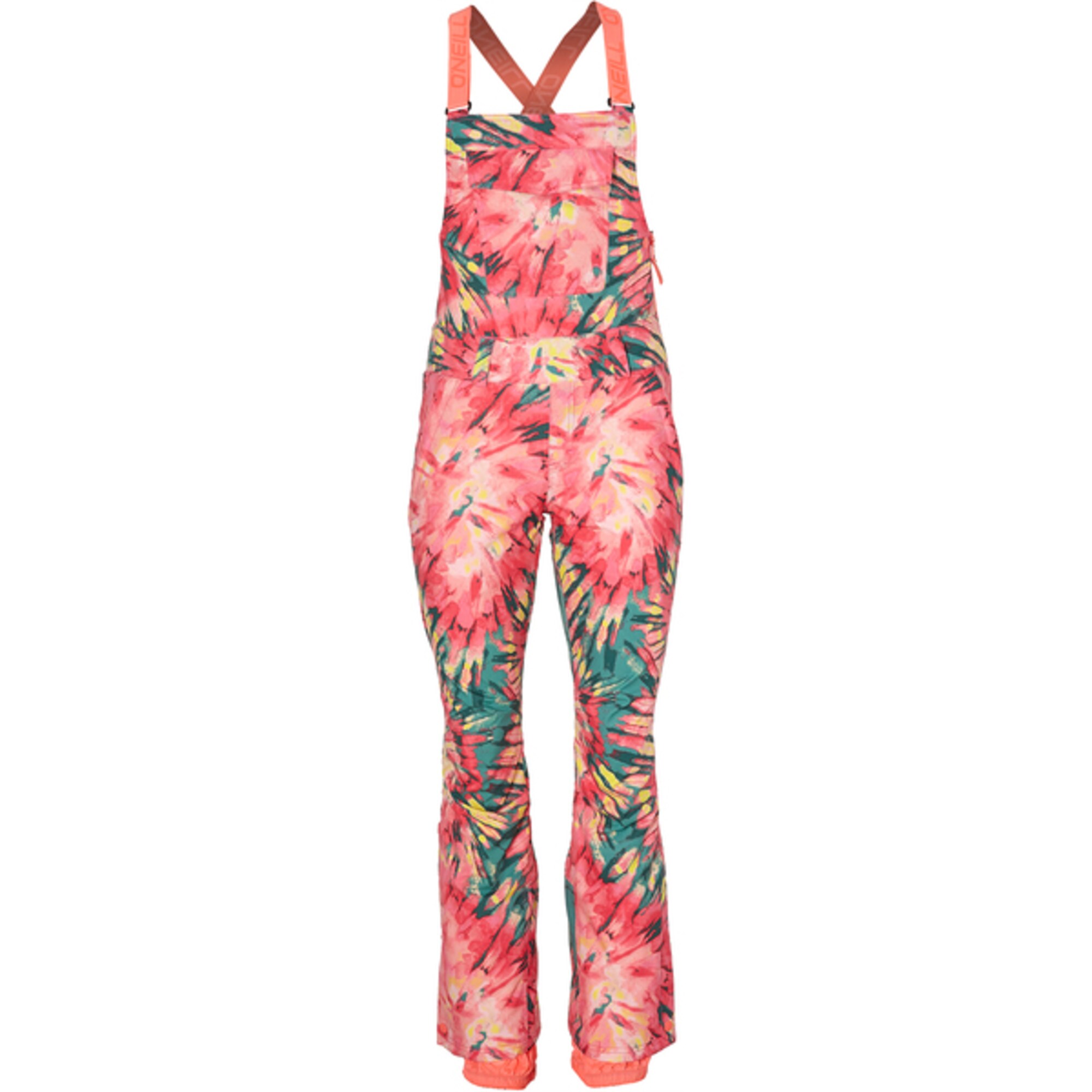 Oneill Dames Sportbroek Pw Shred Bib Pants Groen Pink oneill kopen in de aanbieding