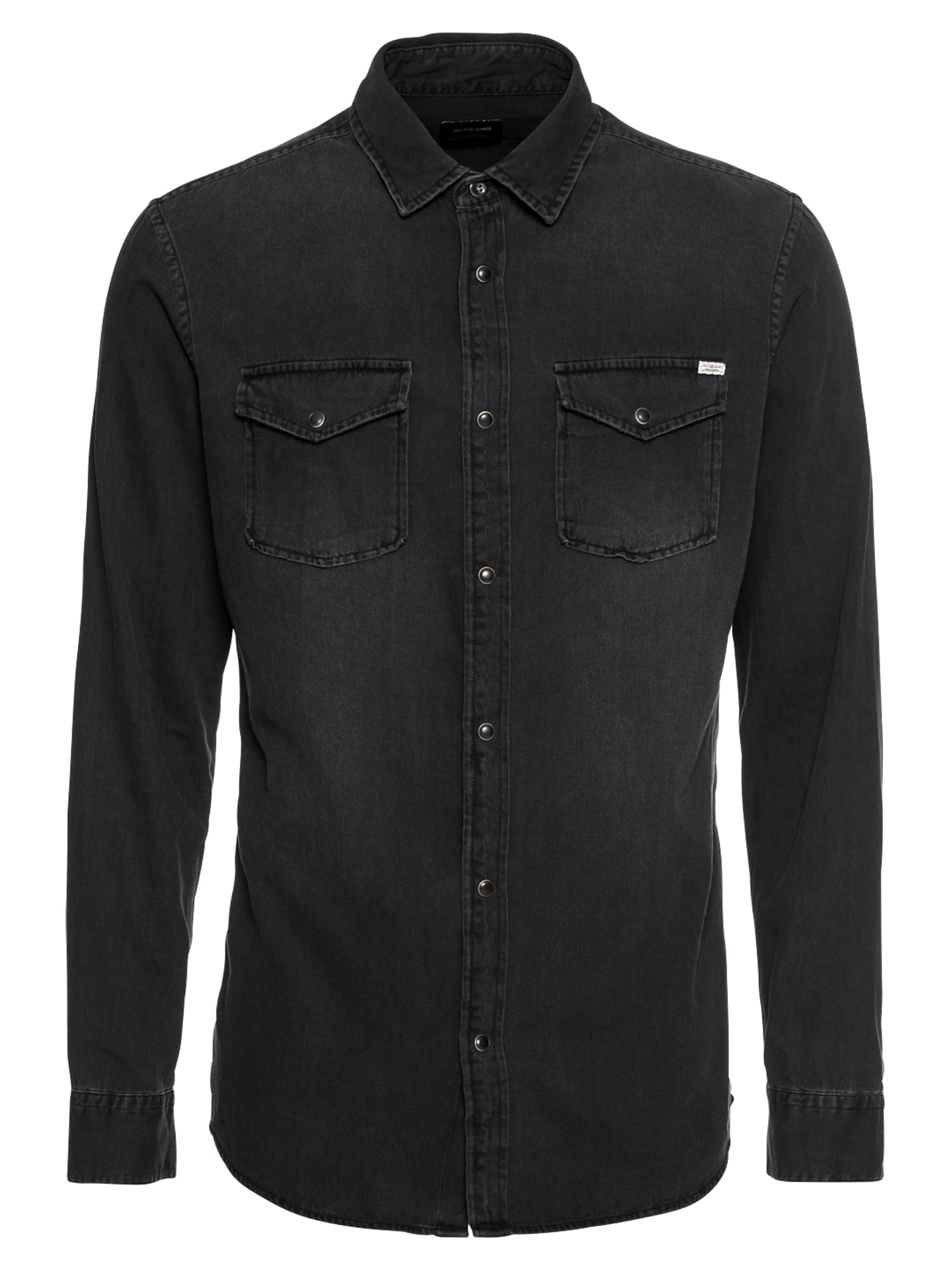 JACK & JONES Košeľa 'Sheridan'  antracitová / biela