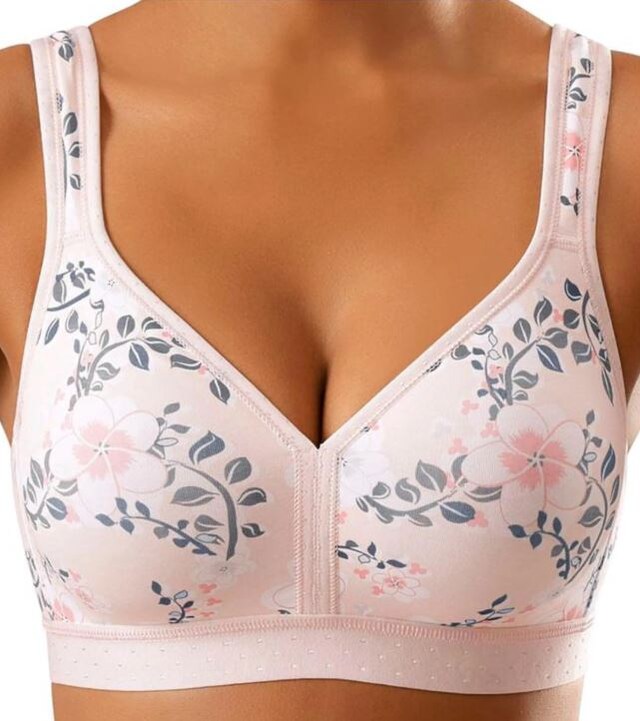 PETITE FLEUR, Melltartó, rózsaszín & fehér, 3 kép a 7 közül