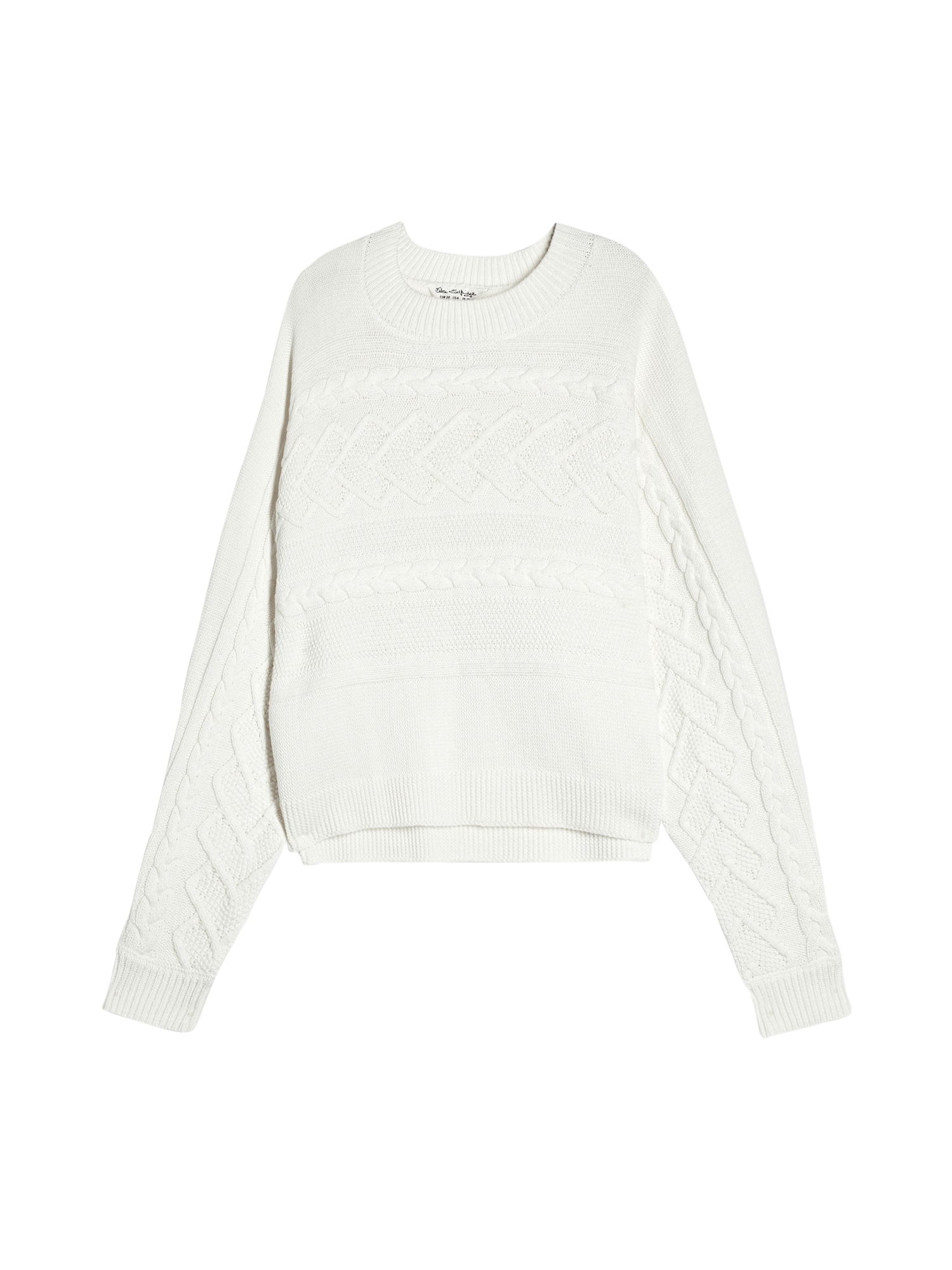 Miss Selfridge Megztinis 'DT:CABLE BATWING'  balkšva