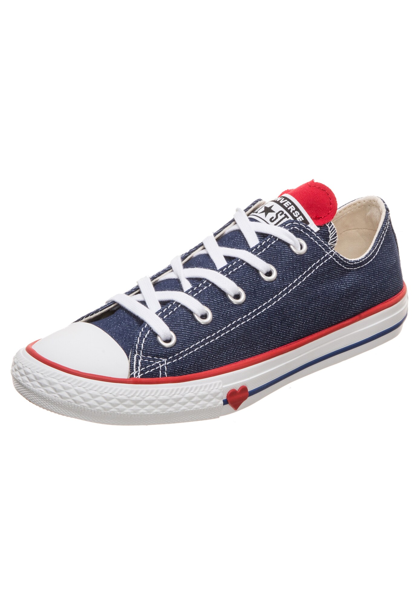 Converse Jongens Sneakers Blauw Rood converse kopen in de aanbieding