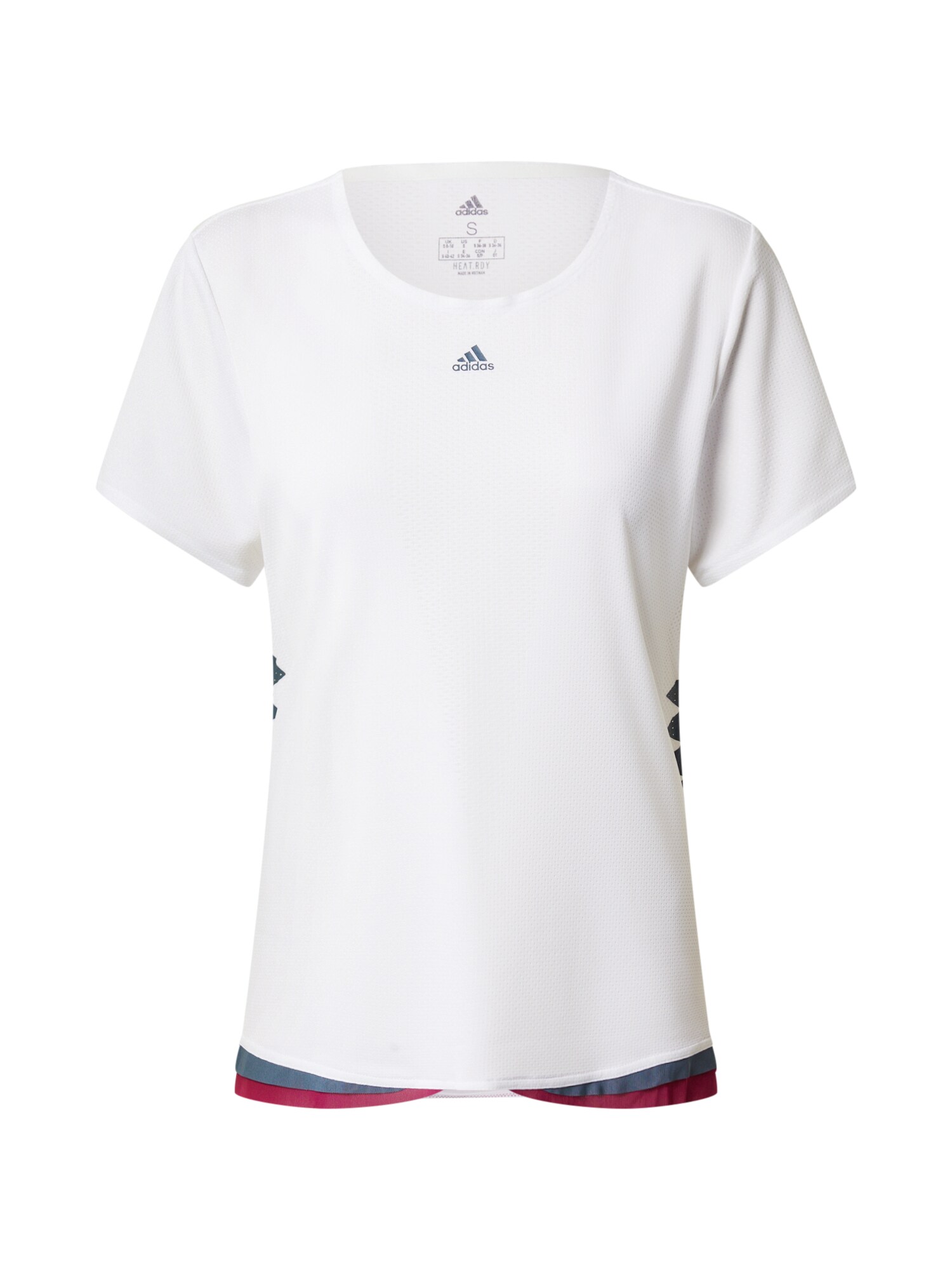 ADIDAS PERFORMANCE Sportiniai marškinėliai 'Tee P H.Rdy'  vyšninė spalva / balta / pilka