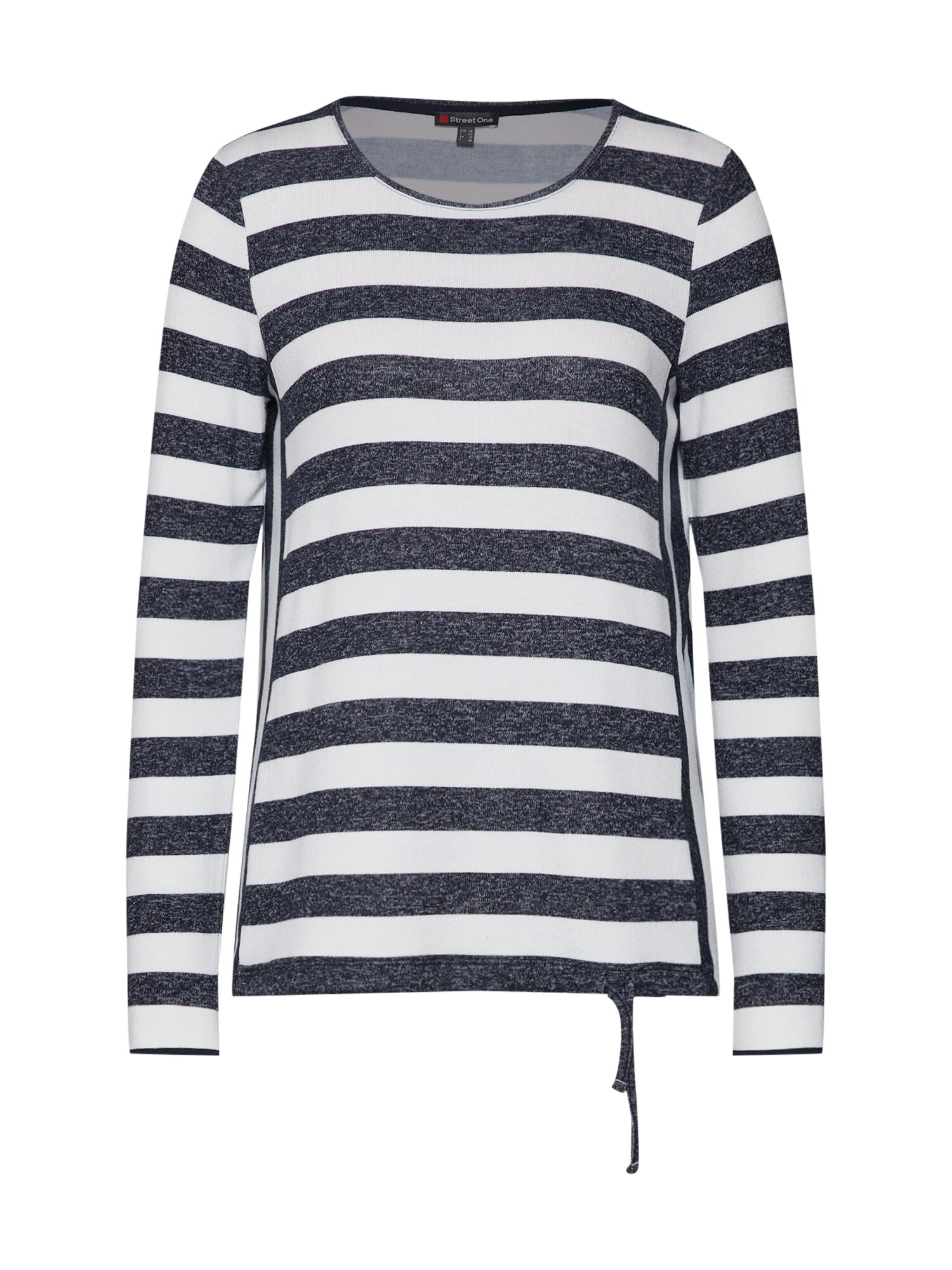 Street One Dames Shirt Loralie Donkerblauw Wit street one kopen in de aanbieding